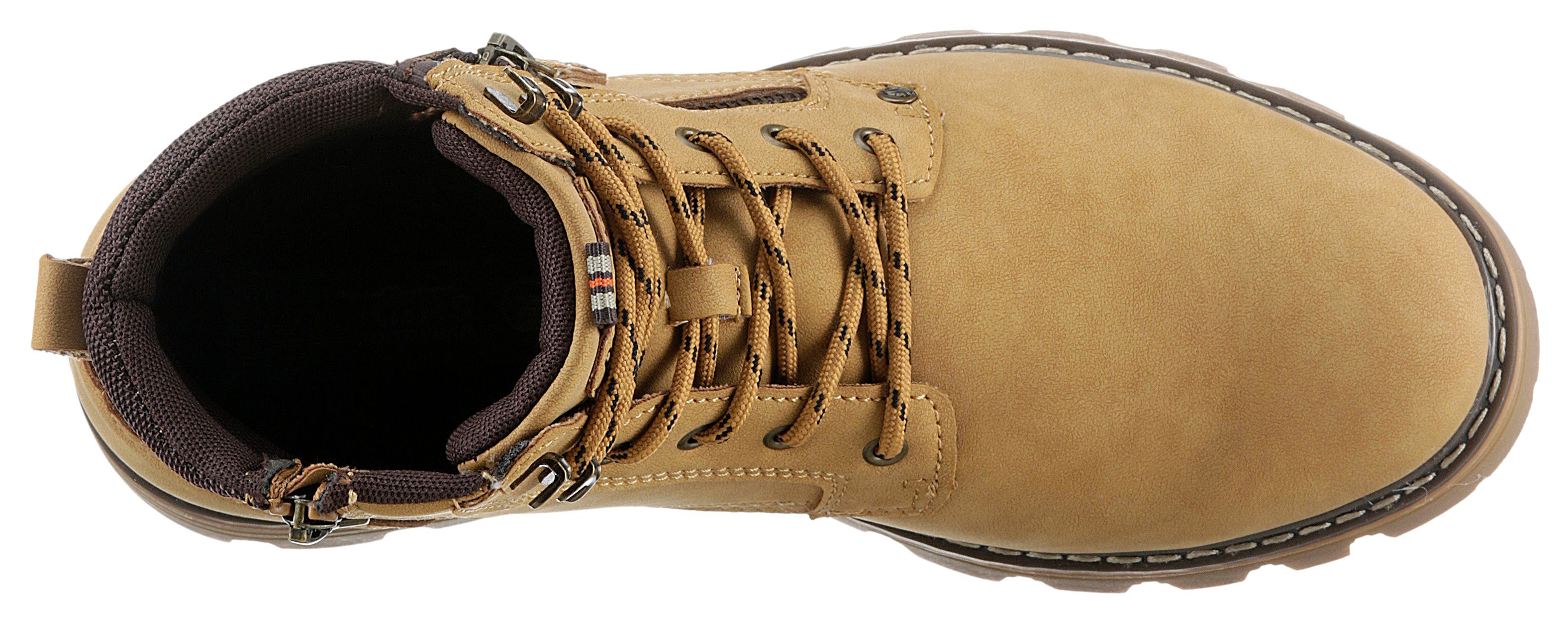 Dockers by Gerli Hoge veterschoenen met sierrits aan de buitenkant