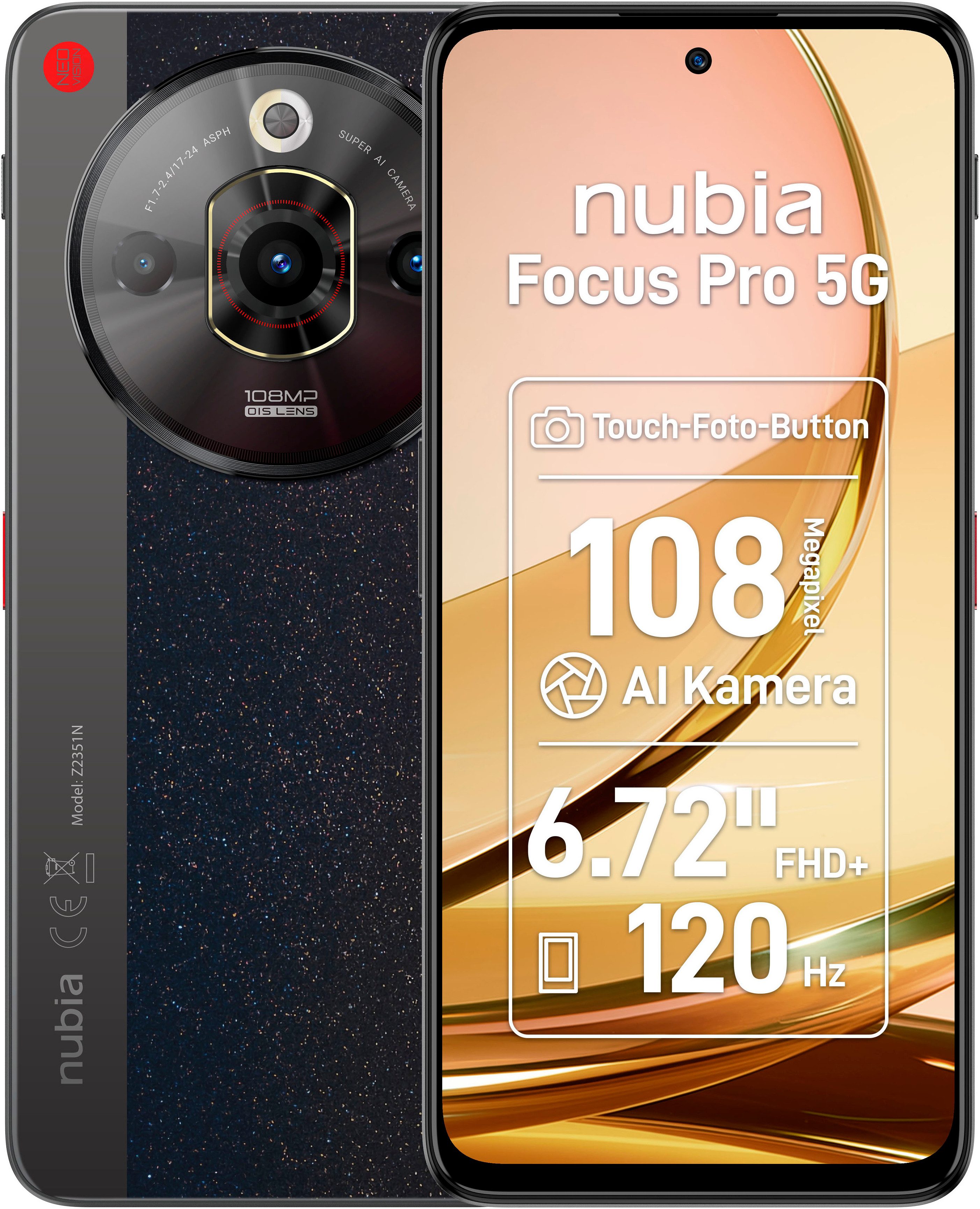 Nubia Smartphone Focus Pro 5G, 256 GB