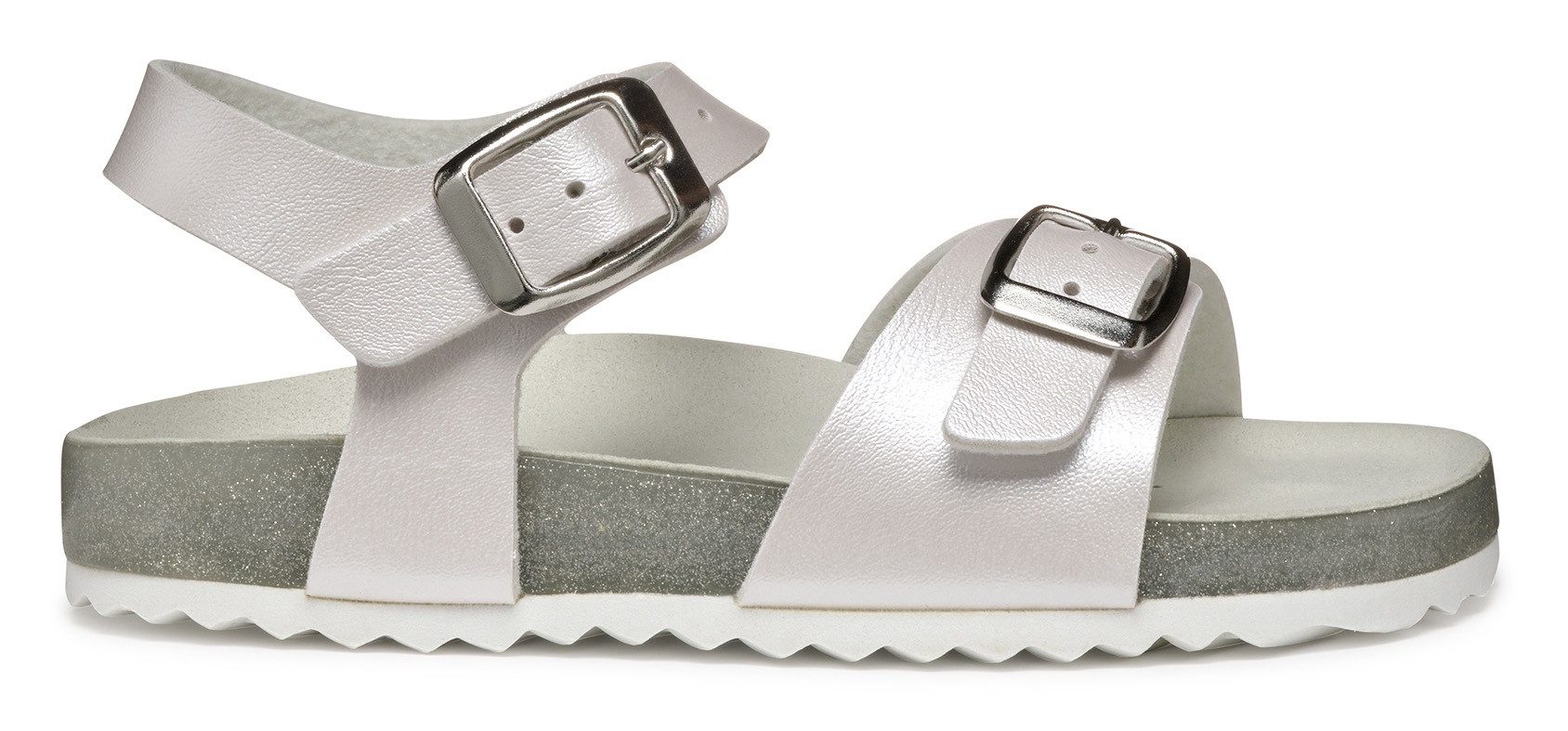Geox Sandalen J ADRIEL GIRL , bevestigings schoen, communie schoen, klittenbandschoen met subtiele glans