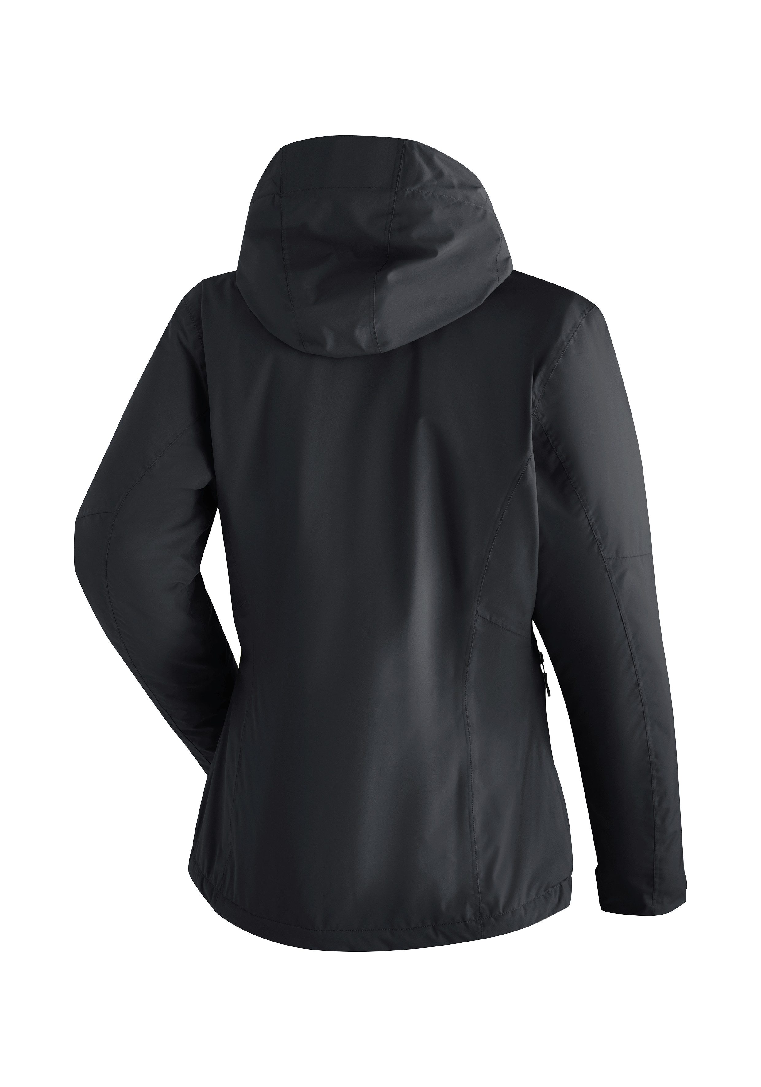 Maier Sports Outdoorjack Metor Therm Rec W Dames wandeljack, ademend en waterdicht, gewatteerde regenjack met capuchon