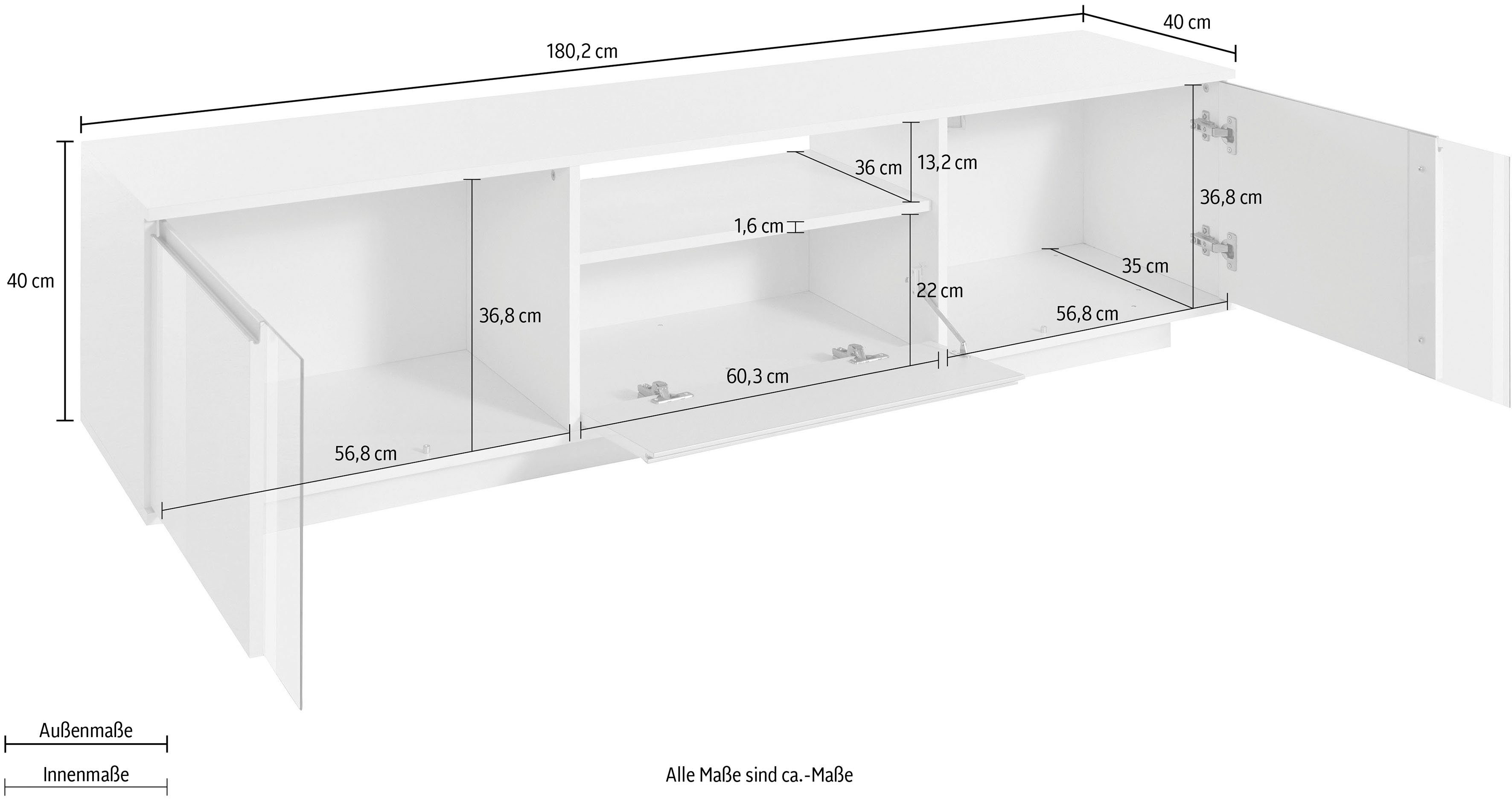 INOSIGN Tv-meubel Elegant TV-meubel, TV-kast
