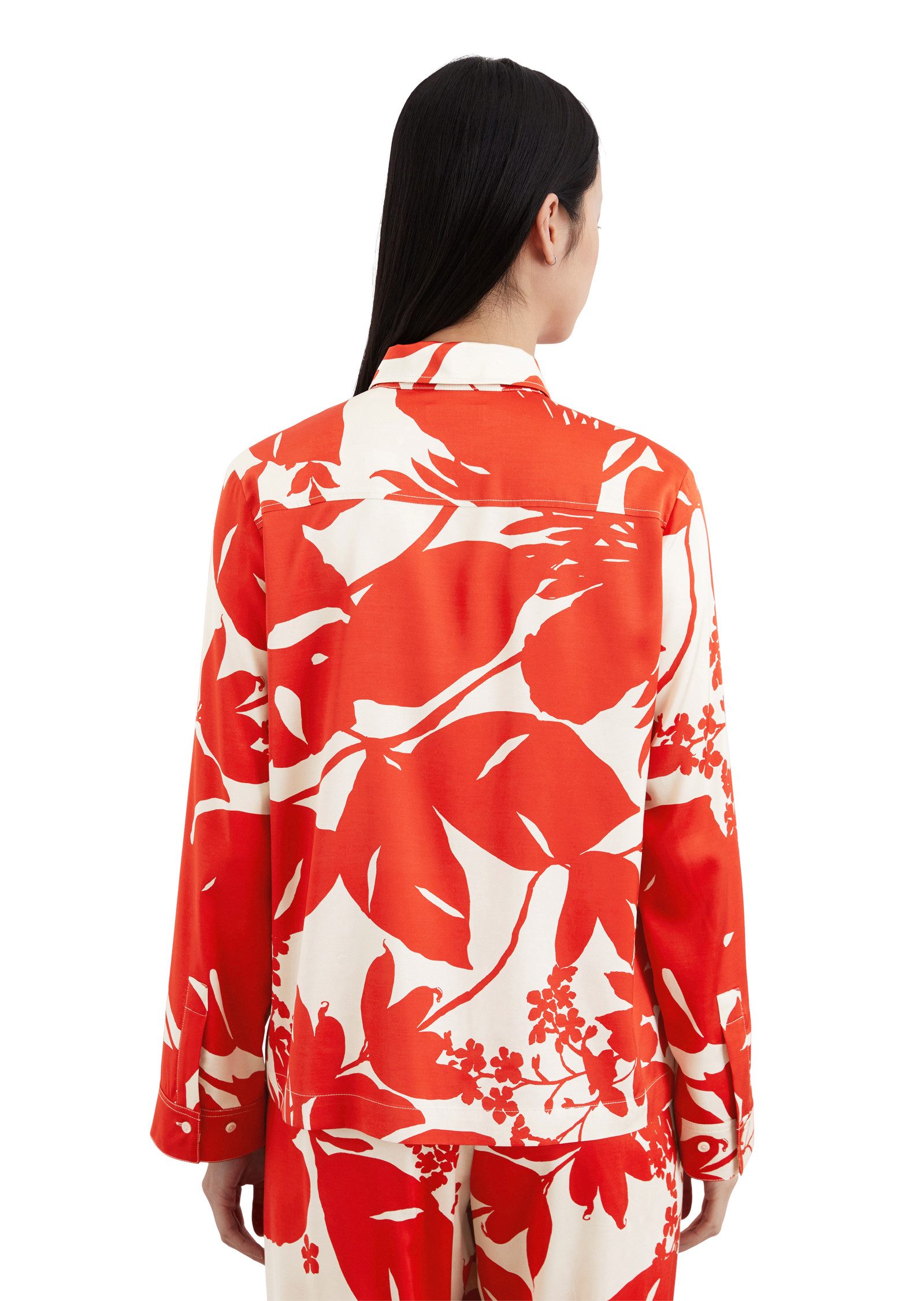 Marc O'Polo Satijnen blouse Zachte, zijdeachtige oppervlakte, met allover print