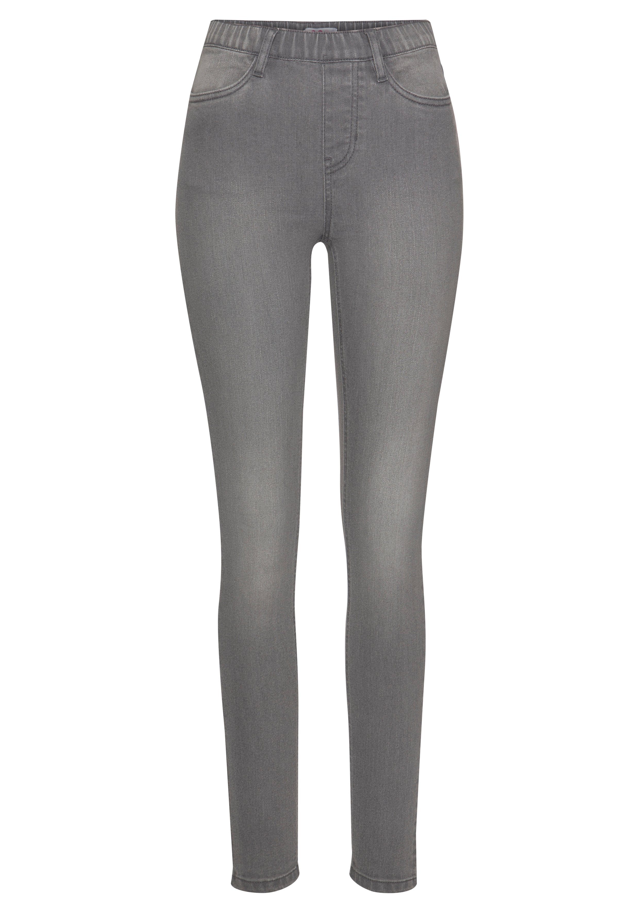 Flashlights Jeggings strakke pasvorm, skinny jeans, used-look-wassing, hoge taille (Set van 2)