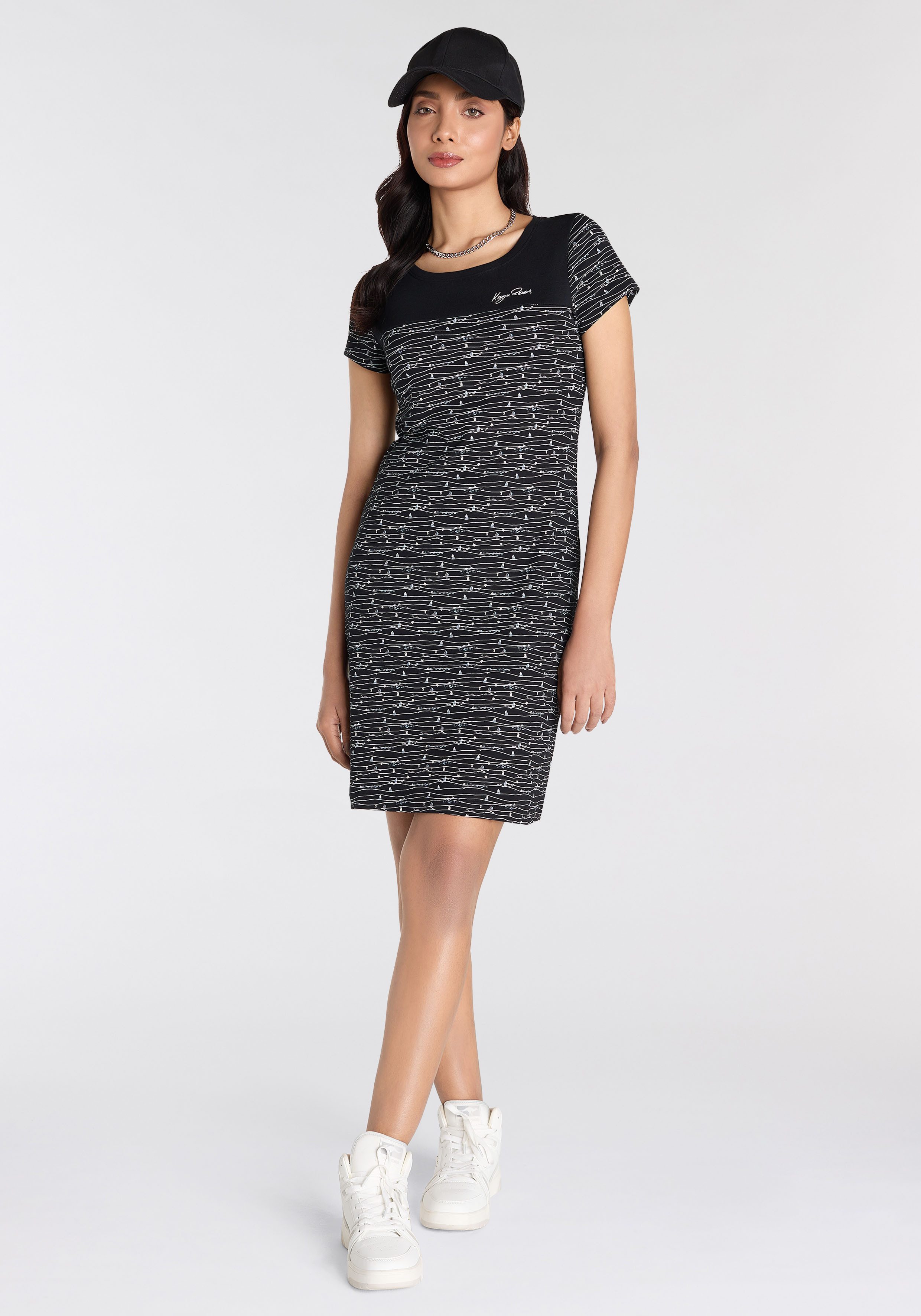 KangaROOS Jerseyjurk met trendy print all-over