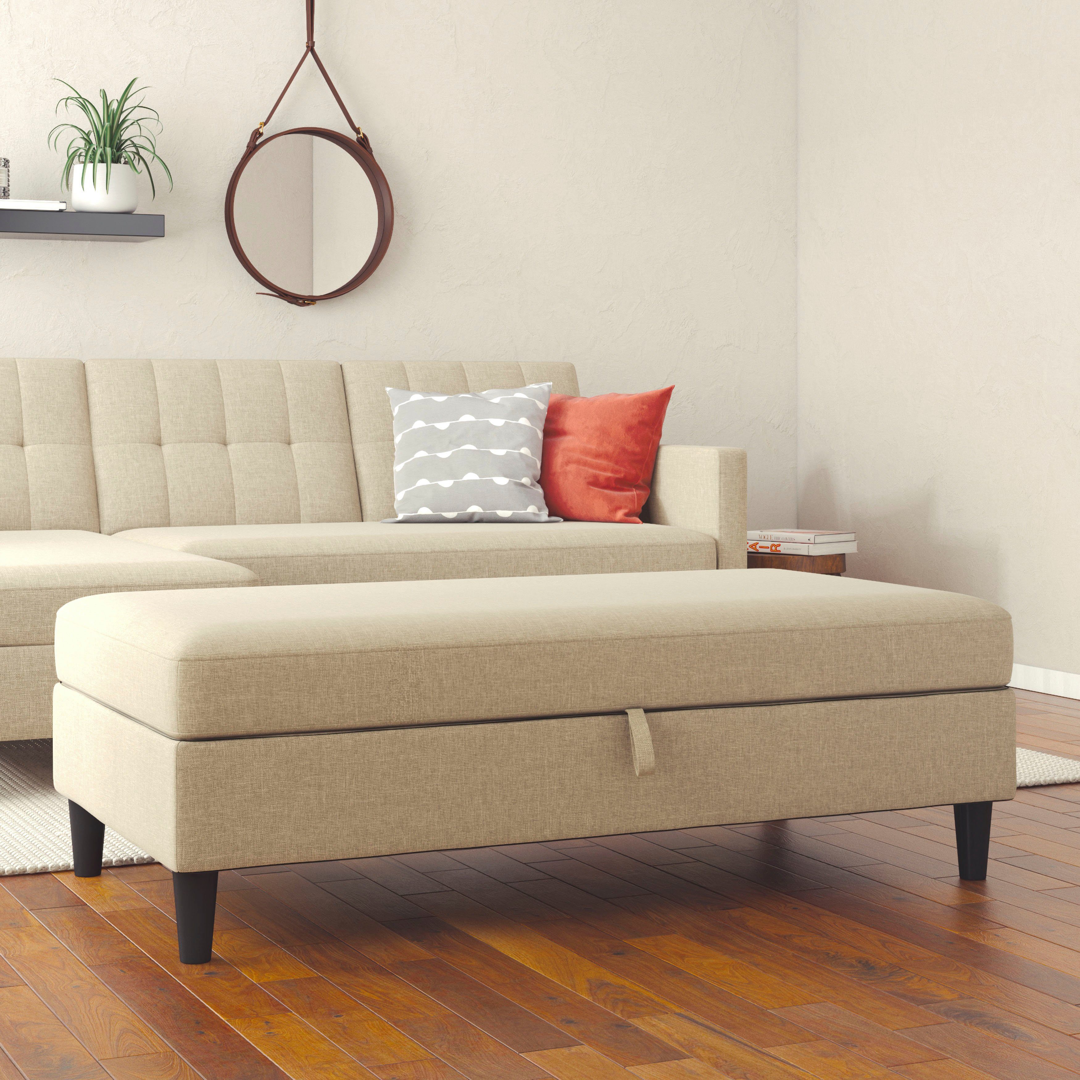 Dorel Home Hocker met bergruimte Hartford Hocker met bergruimte, vrij plaatsbaar, zithoogte 43 cm