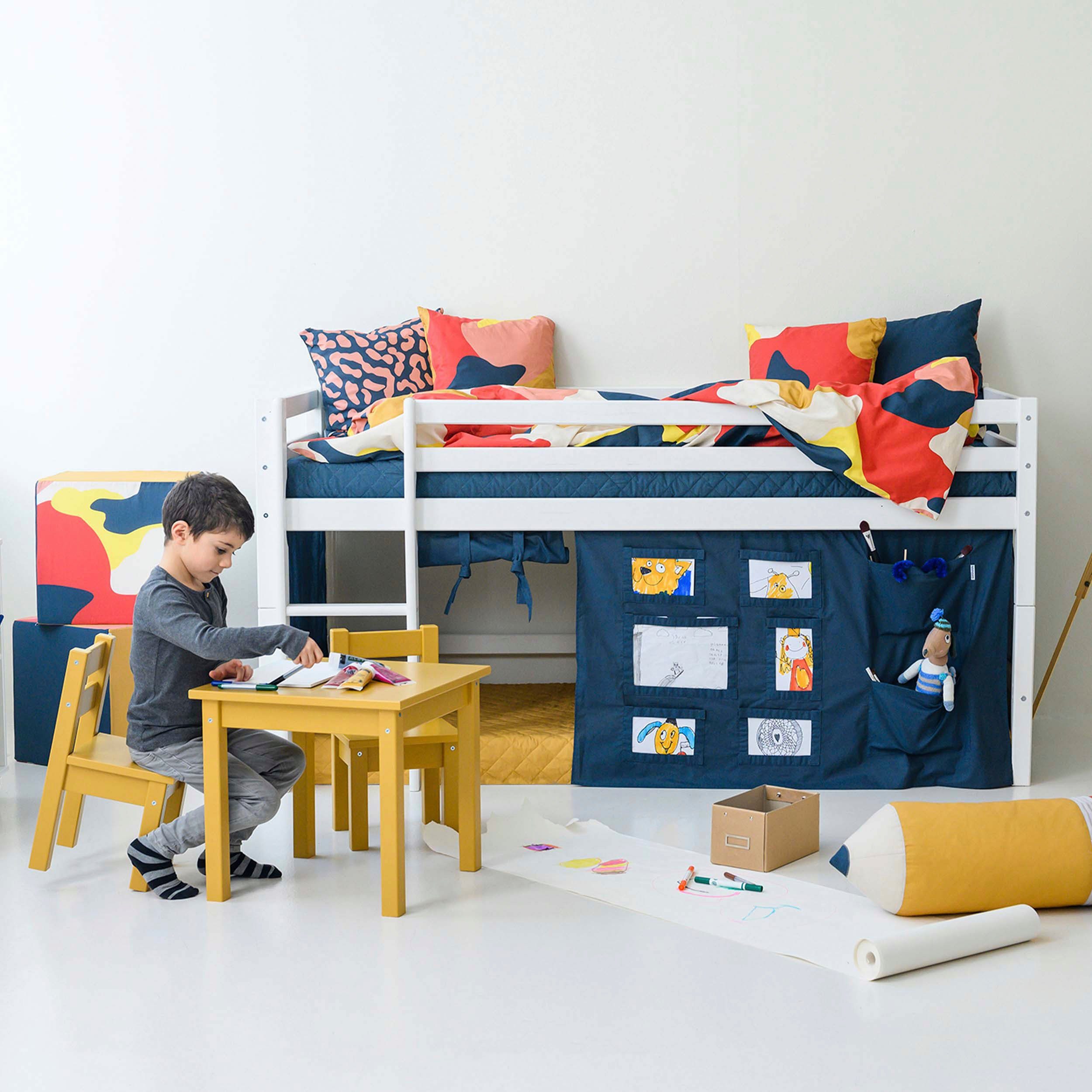 Hoppekids Hoogslaper ECO Dream MY COLOR 90x200, om te bouwen tot een eenpersoonsbed, 4 kleuren (set)