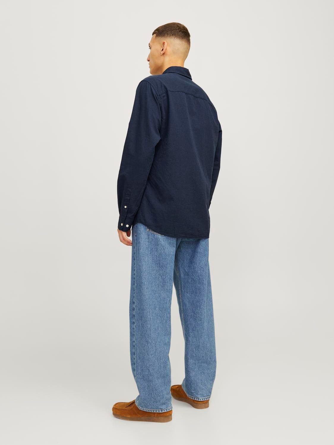 Jack & Jones Overhemd met lange mouwen JJELINEN BLEND SHIRT LS SN