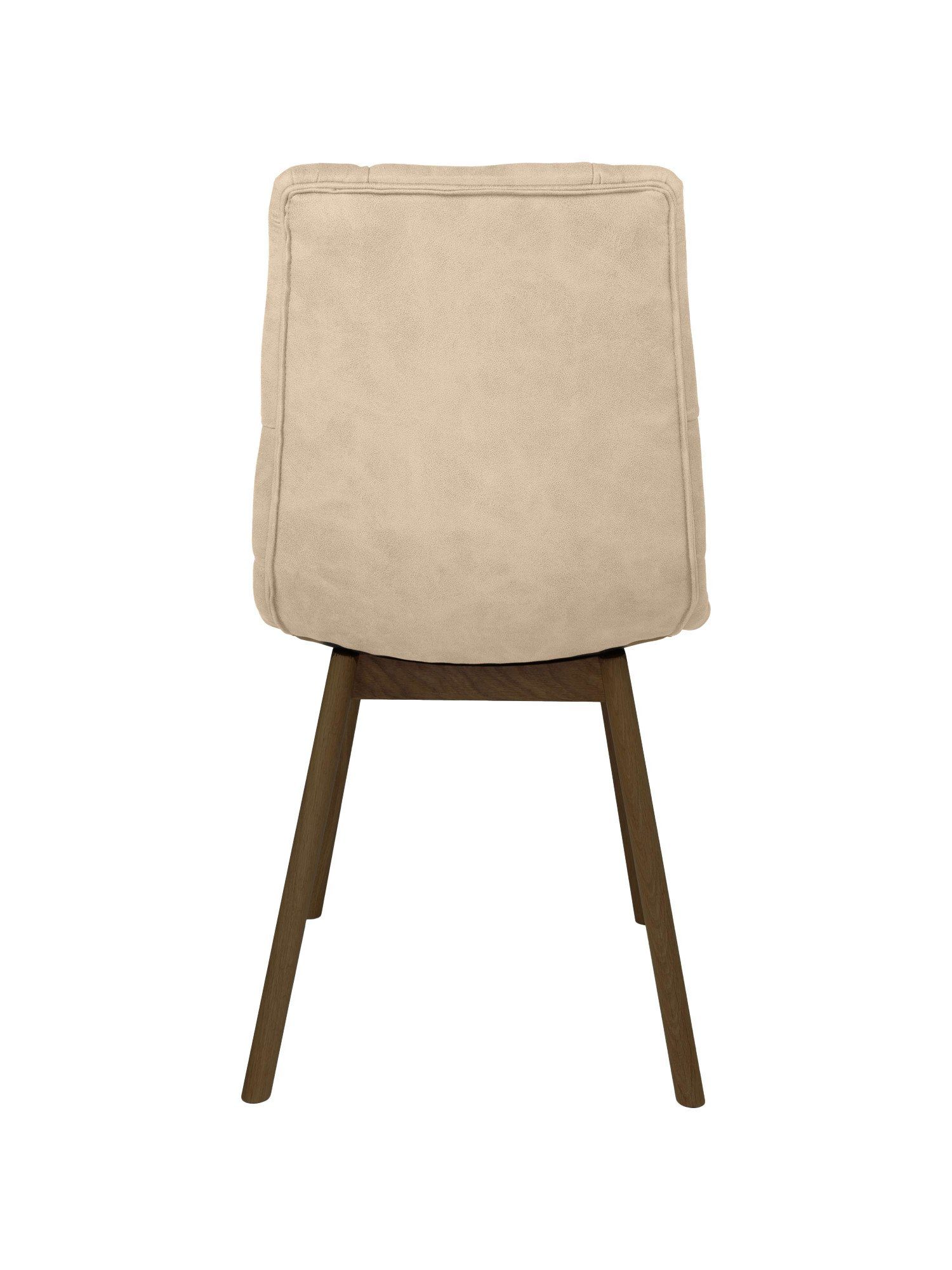 andas Eetkamerstoel Ramon met massief houten poten, in verschillende kleuren en stoffen (set, 2 stuks)