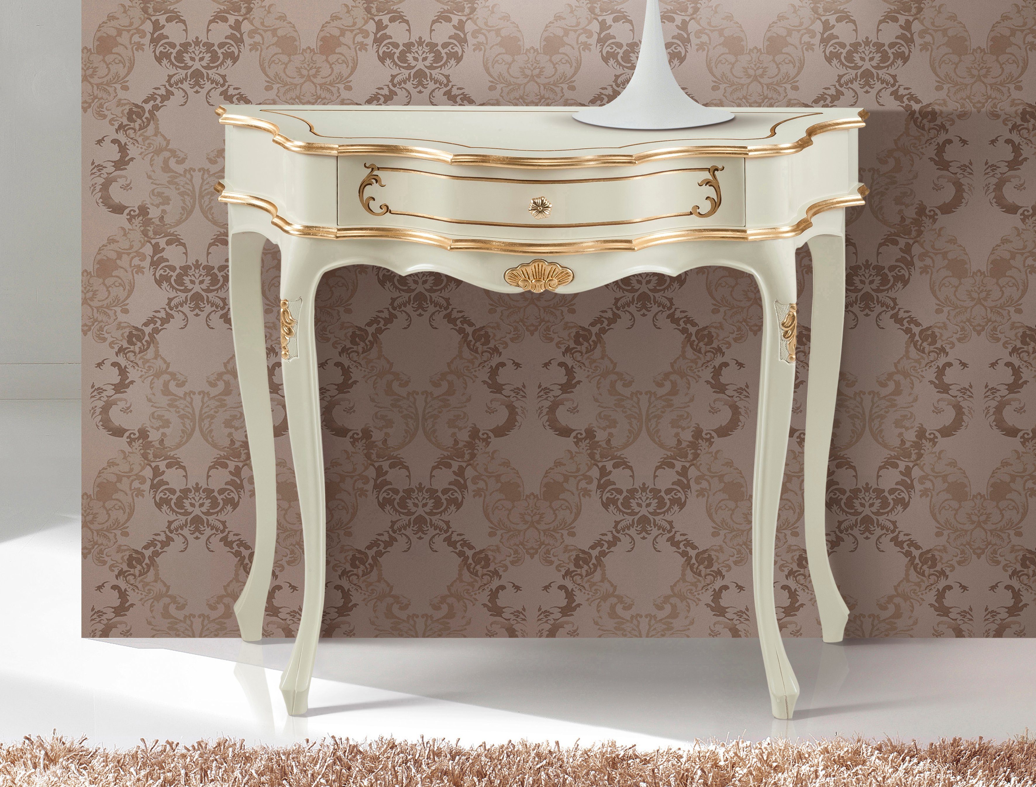 Home affaire Console Sole Breedte 88 cm lade- & opbergkasten beige