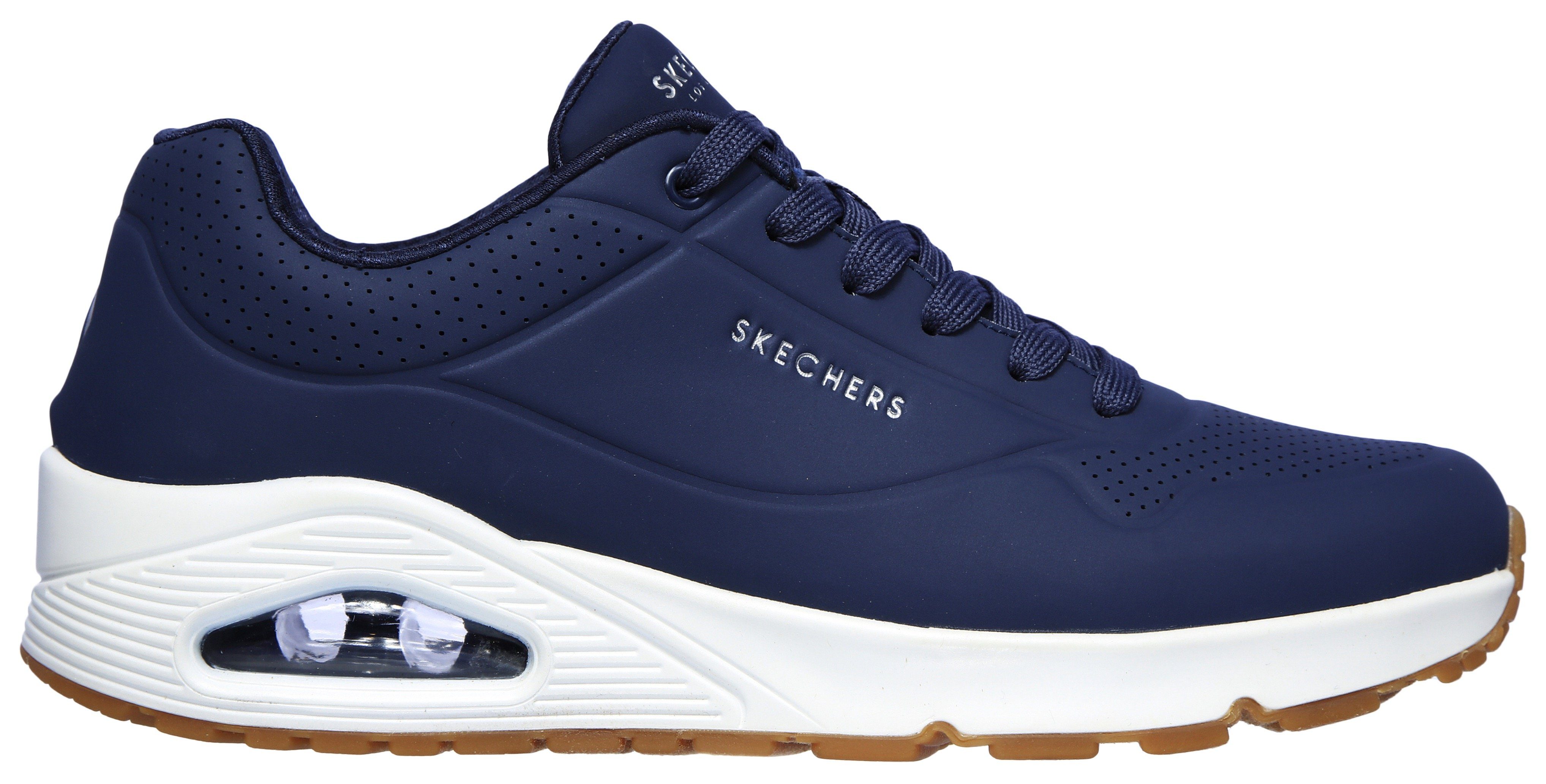 Skechers Sneakers Uno - Stand on Air Vrijetijdsschoen, lage schoen, veterschoen met air-cooled memory foam