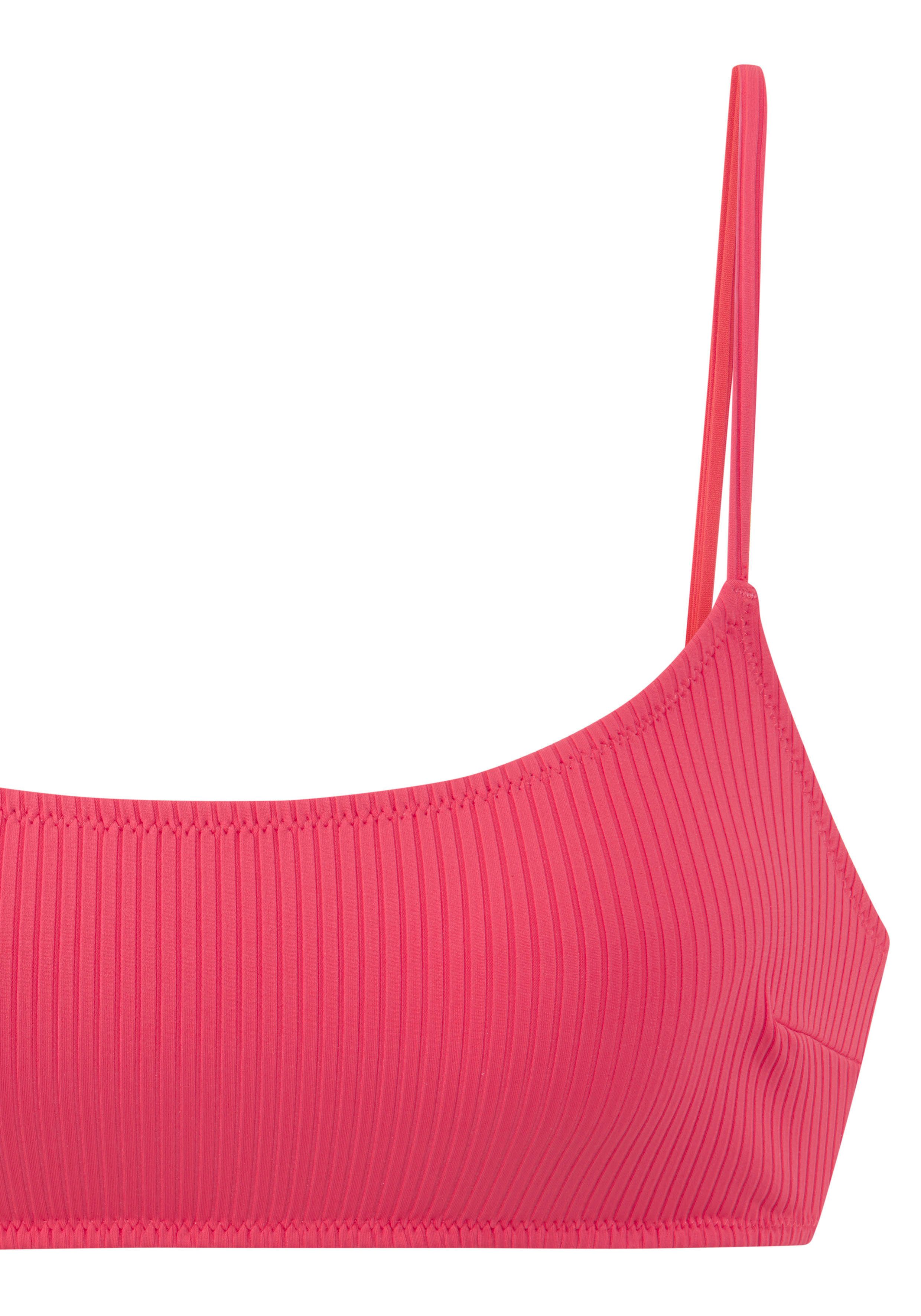 Elbsand Bustierbikini van trendy ribstof