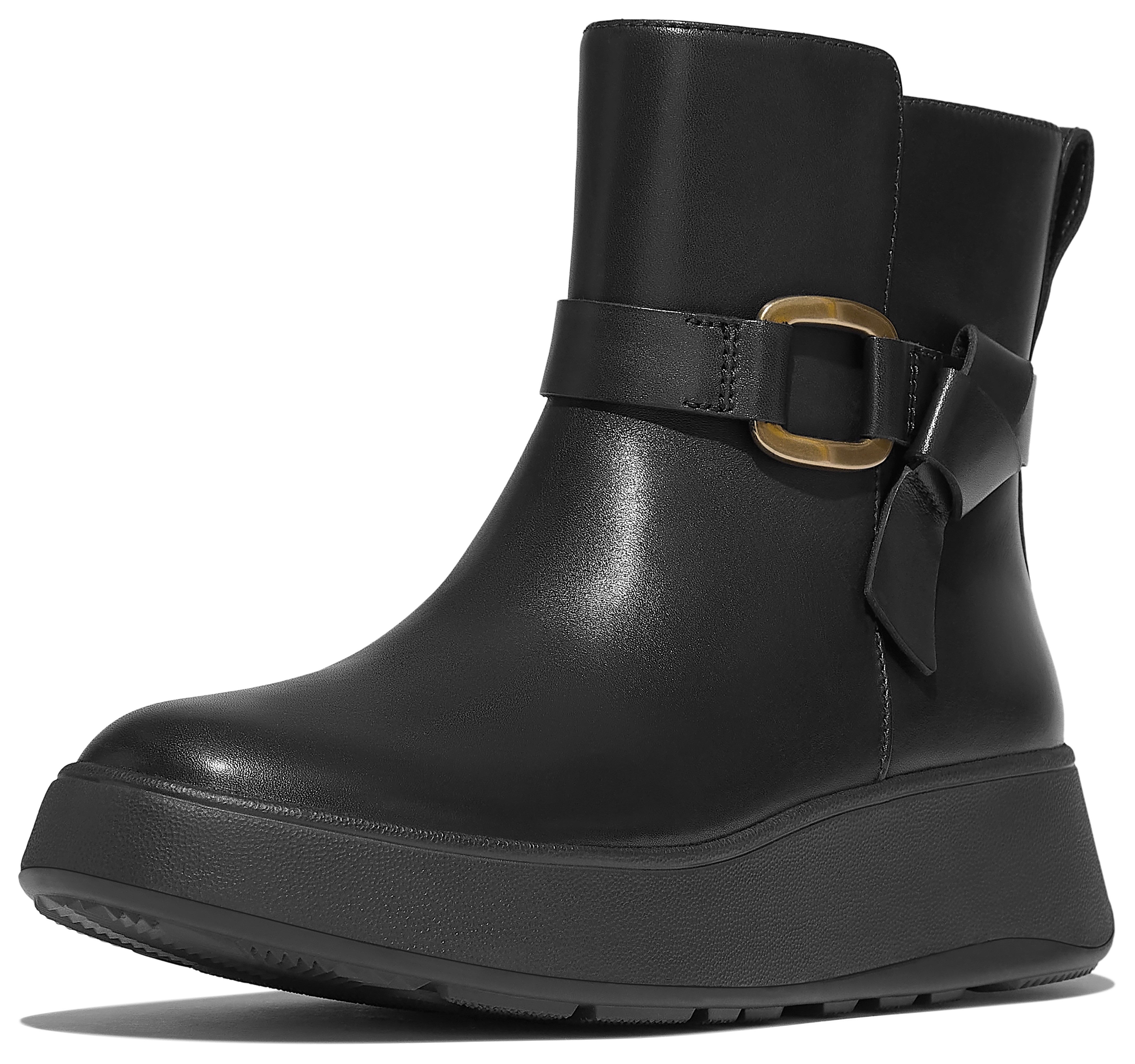 Fitflop Plateaulaarsjes F-MODE SQUARE-RING Boots, chunky boots met plateauzool