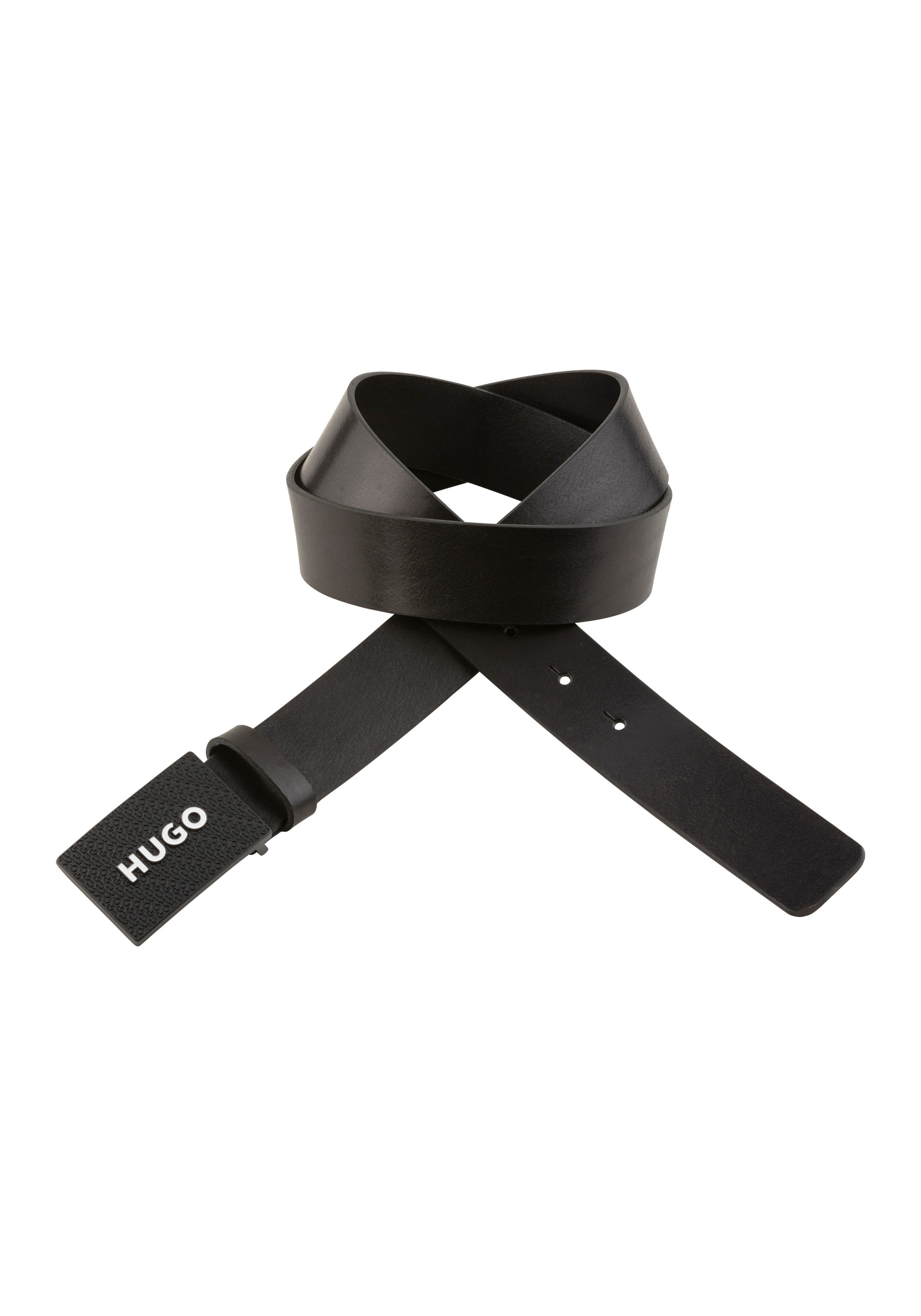HUGO Leren riem Gilao-Z_Sz35 met boss-opdruk