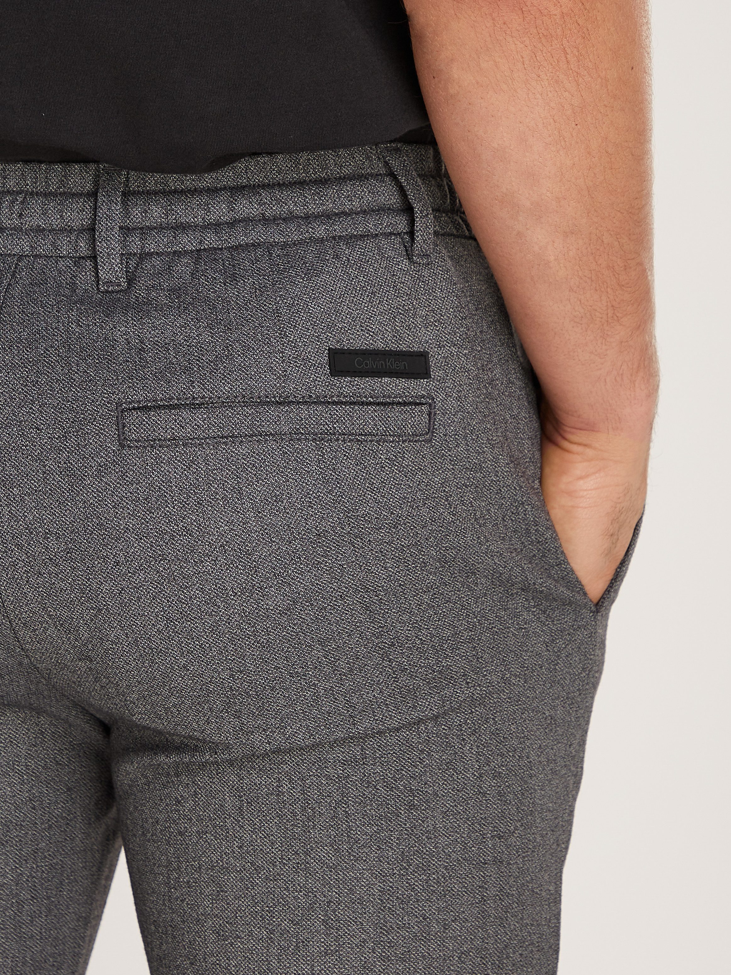 Calvin Klein Relaxbroek WOOL-BLEND-STRETCH S&P JOGGER
