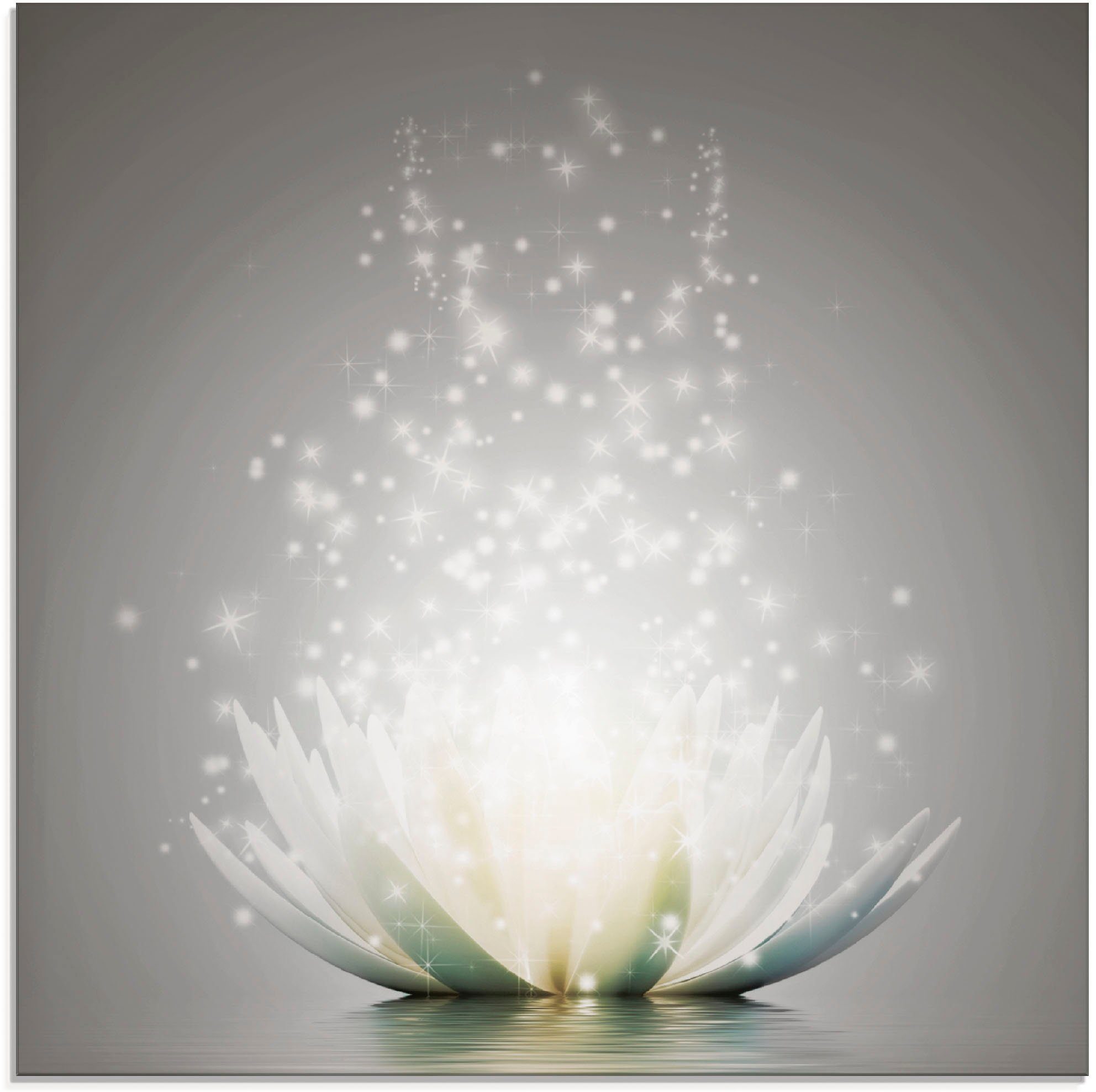 Artland Print op glas Magie van de lotusbloem (1 stuk)