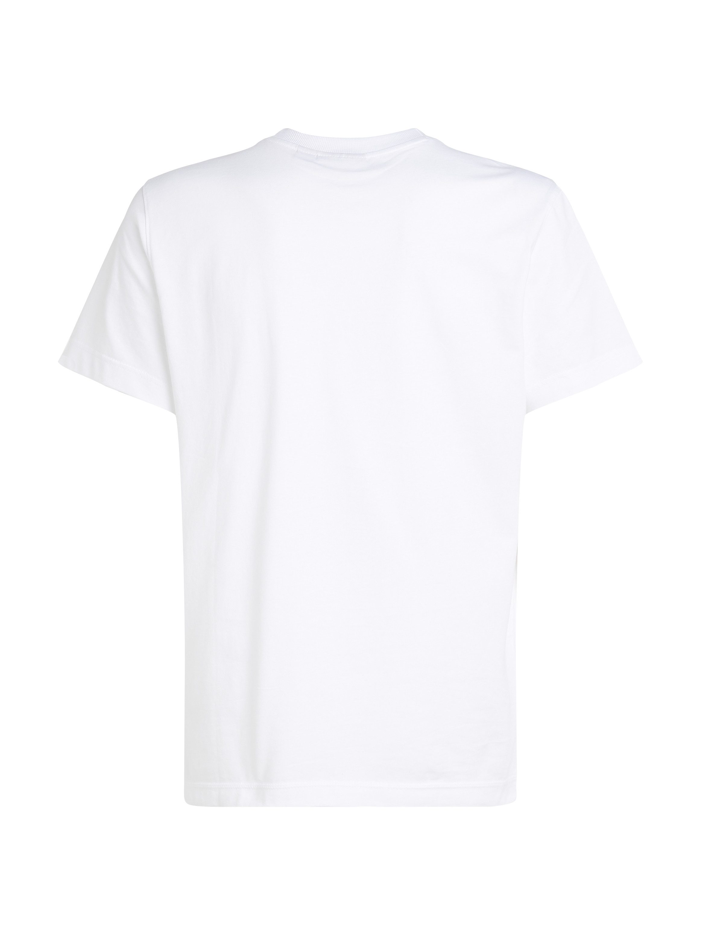 Calvin Klein Shirt met ronde hals WOVEN LABEL REGULAR TEE