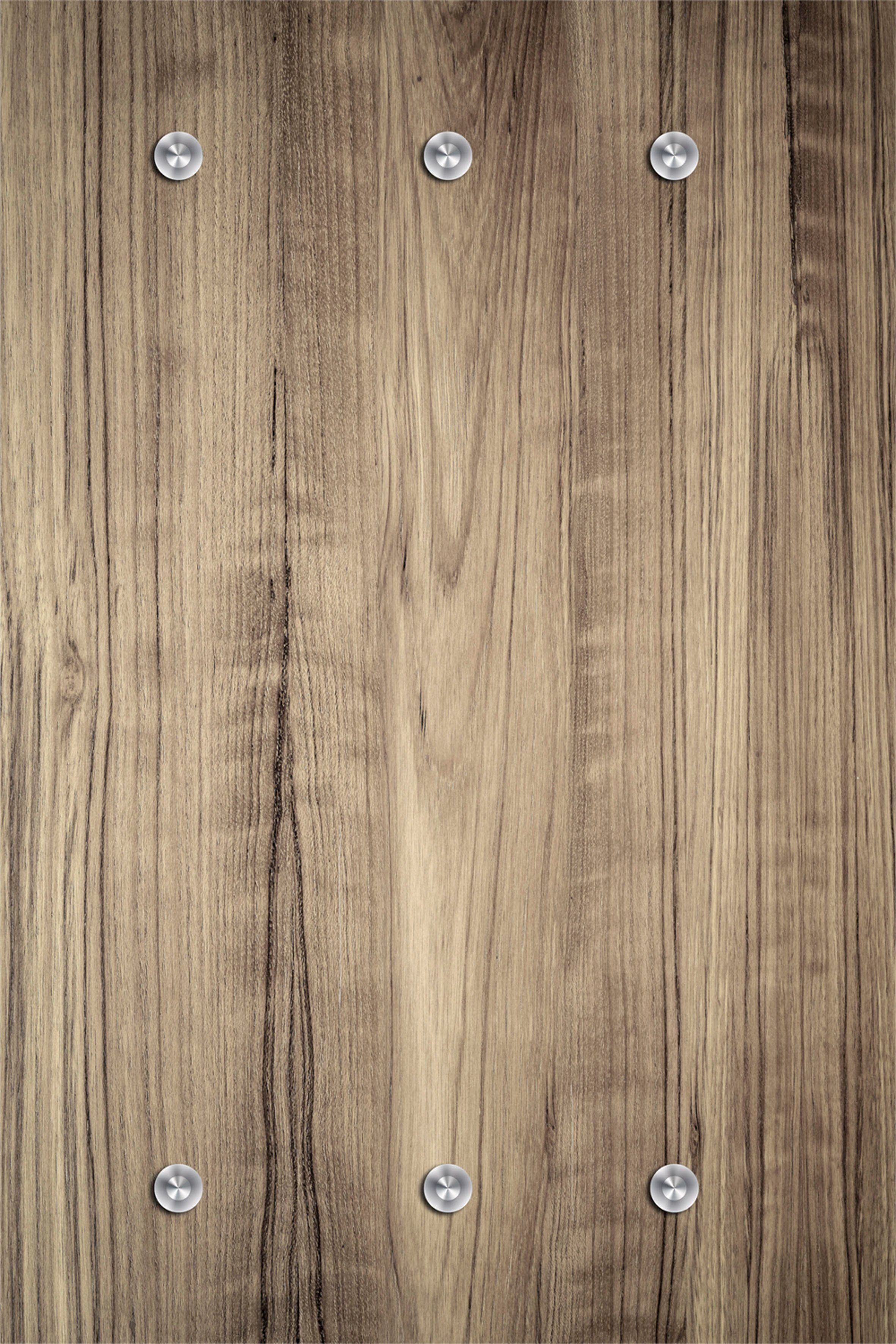 queence Kapstok Hout-look met 6 haken, 80 x 120 cm kapstokken bruin