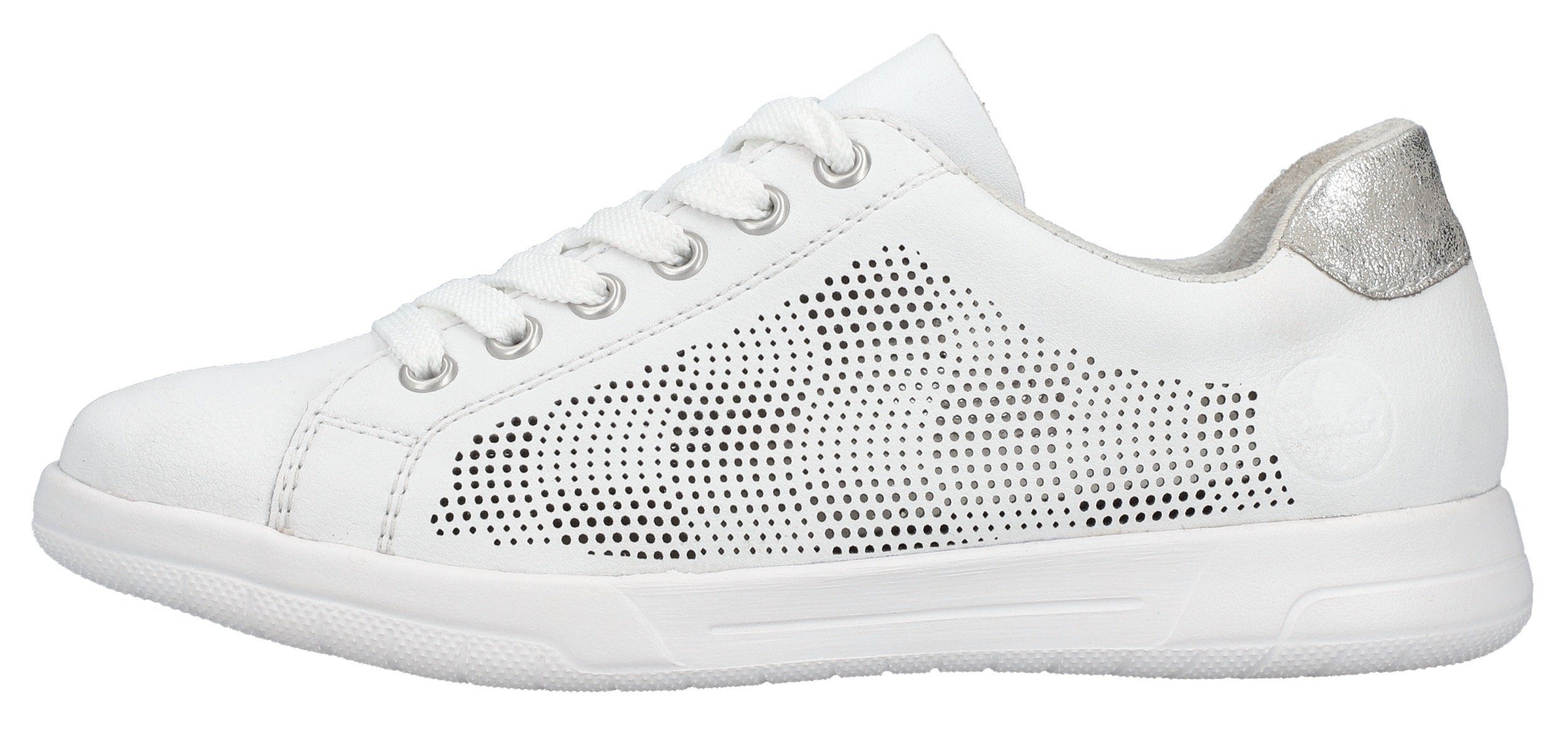 Rieker Sneakers verwijderbare textielinlegzool, vrijetijdsschoen, lage schoen, veterschoen