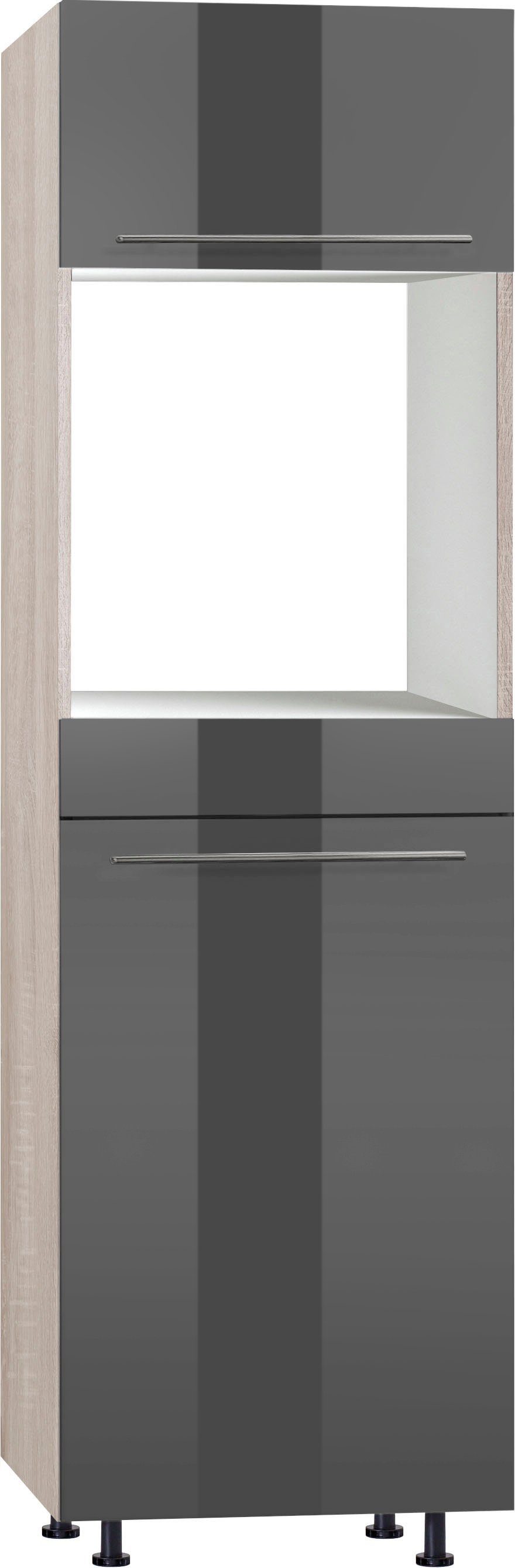 OPTIFIT Oven/koelkastombouw 60 cm breed, 212 cm hoog, met in hoogte verstelbare stelpoten, met metalen handgrepen