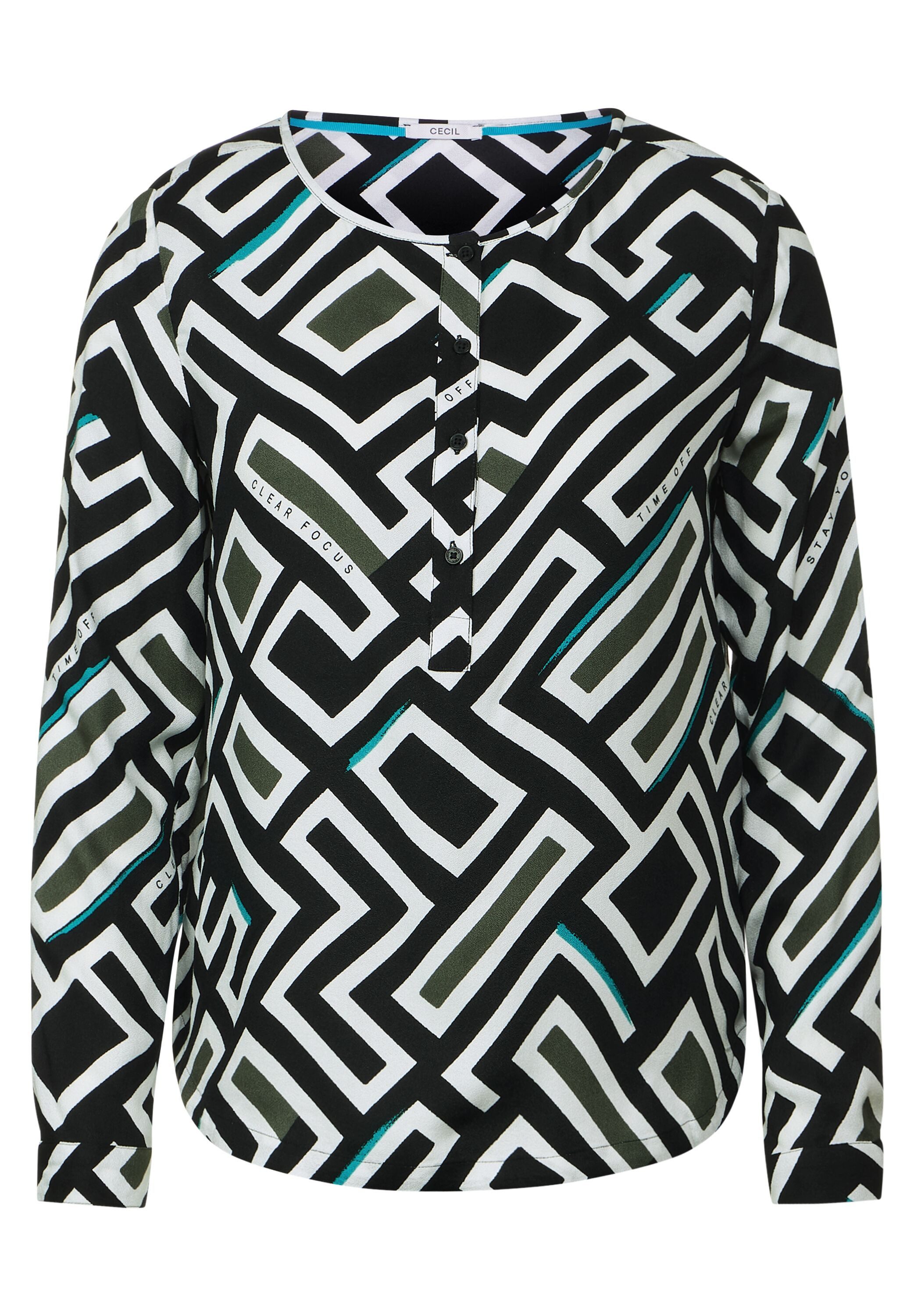 Cecil Blouse met lange mouwen met all-over print