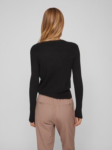Vila Trui met ronde hals VICOMFY O-NECK L S KNIT TOP SU NOOS
