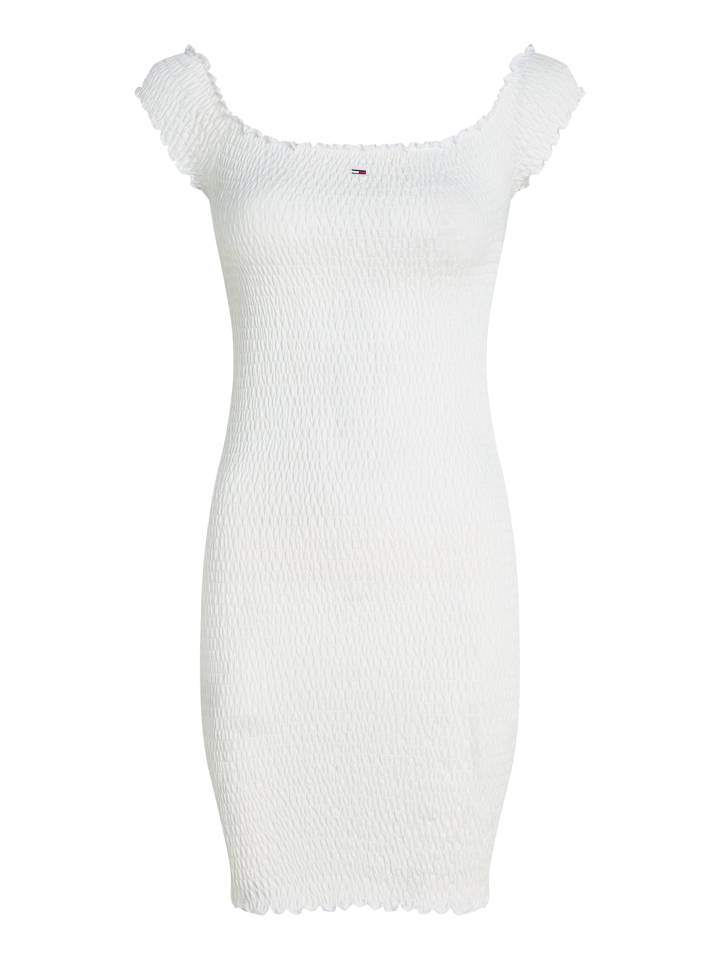 TOMMY JEANS Jerseyjurk TJW SMOCK BODYCON DRESS
