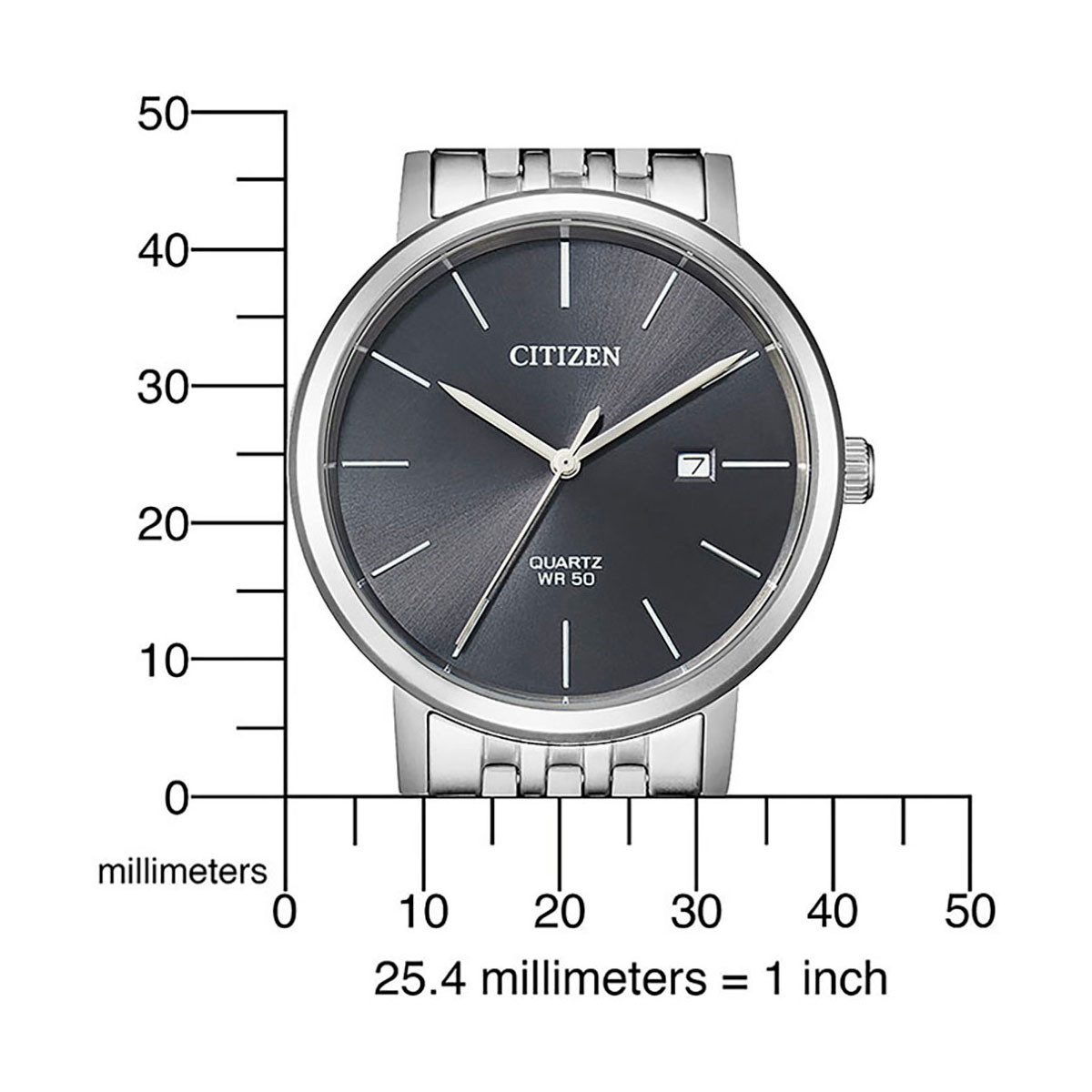 Citizen Kwartshorloge BI5070-57H Horloge, herenhorloge, roestvrijstalen band, datum