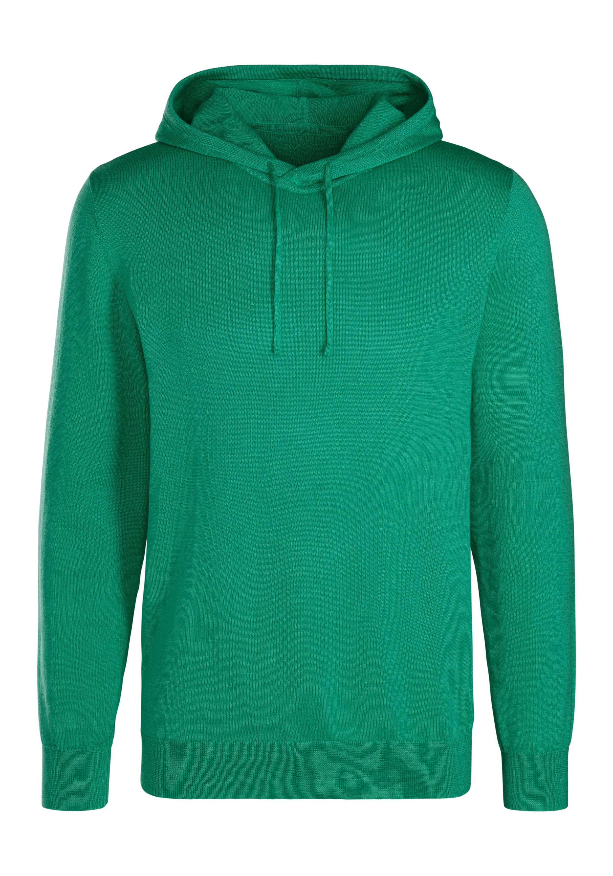 H.I.S Gebreide trui Met capuchon, regular fit Pullover met ronde hals, fijn breiwerk, katoenmix