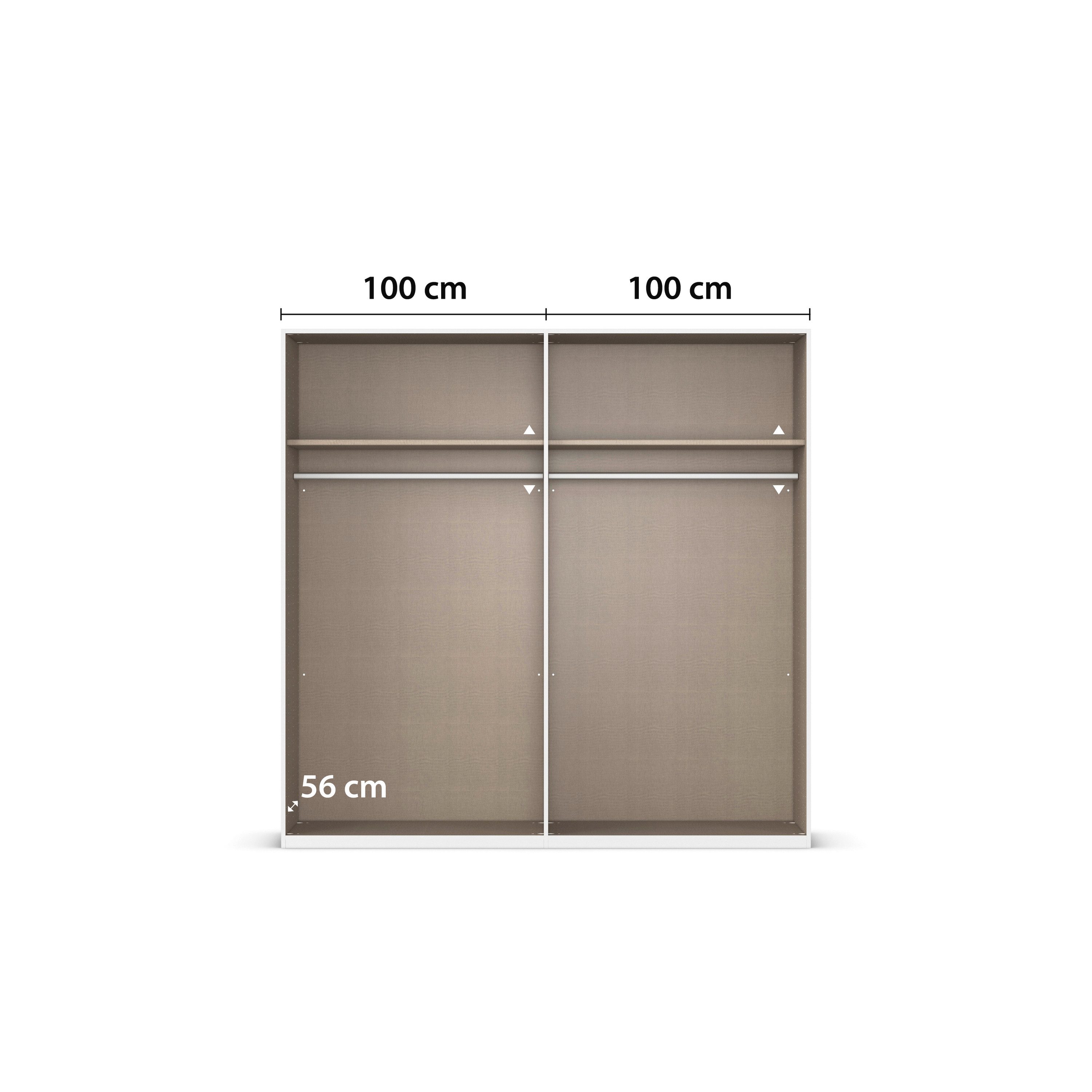rauch Slaapkamerserie Compleet slaapkamer EVELYN Kast en bed in 2 breedtes, nachtkastje met 2 lades MADE IN GERMANY (set, 3-delig)