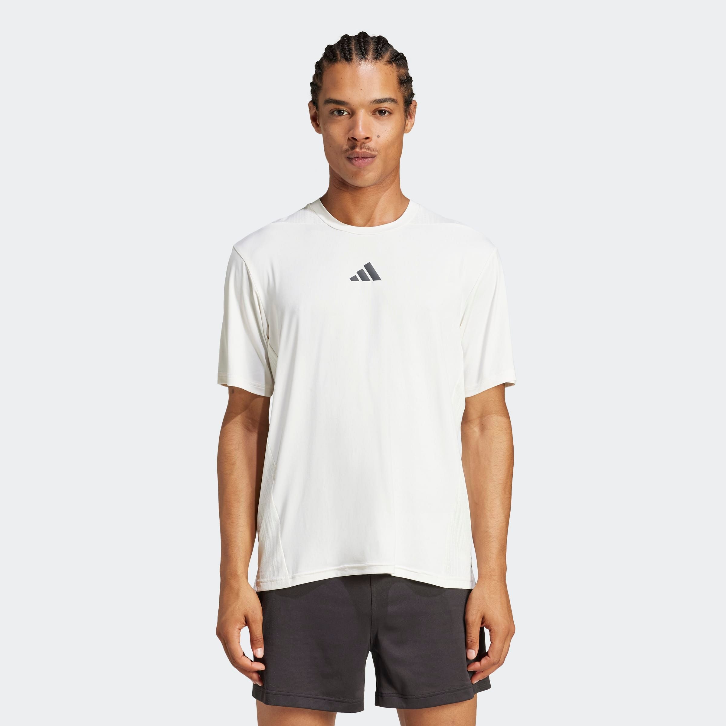 adidas Performance T-shirt D4T INT. TEE heren t-shirts maat L beige
