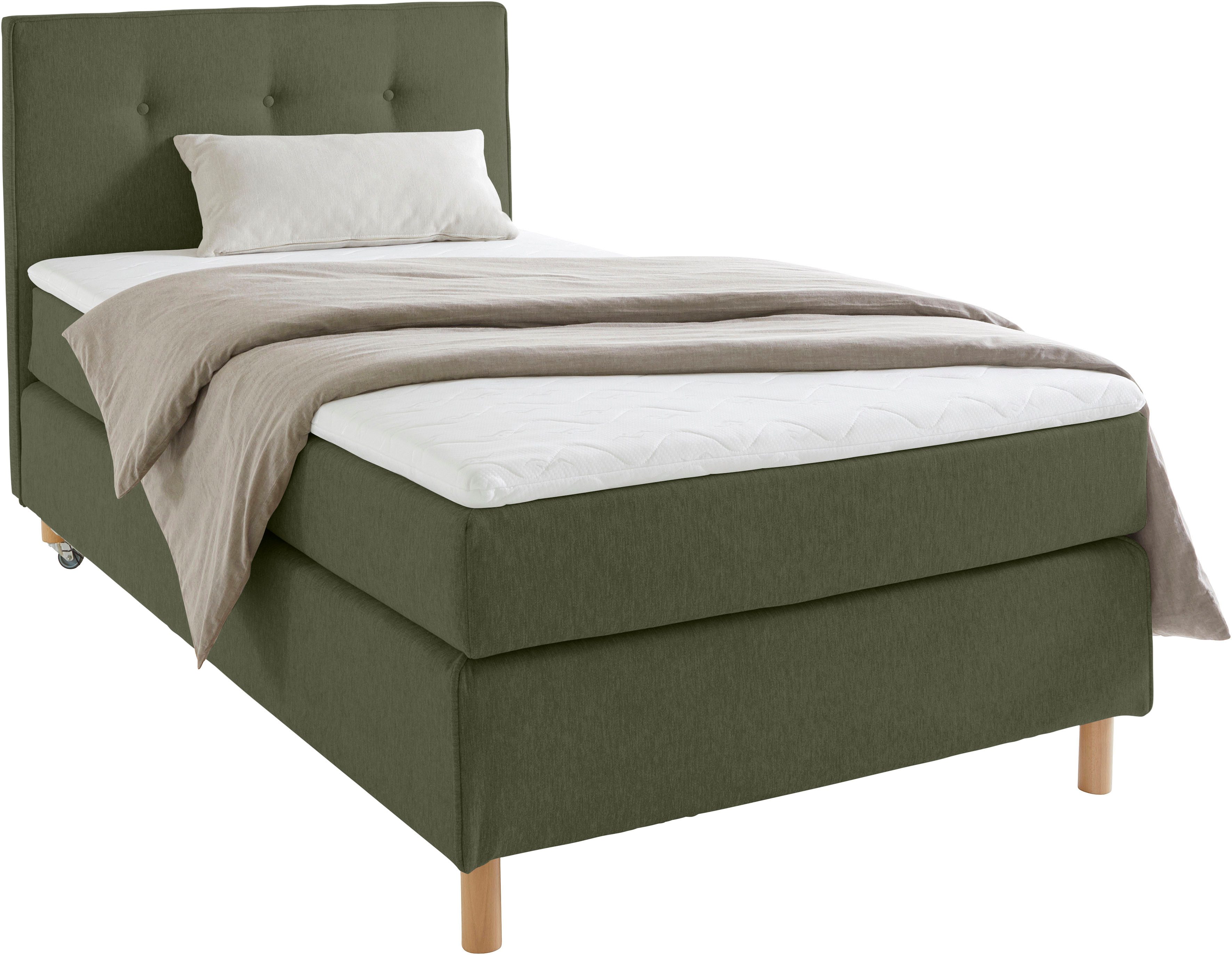 Home affaire Boxspring Heimatblick 100x200cm naar wens uitbreidbaar naar dubbel- en familiebest