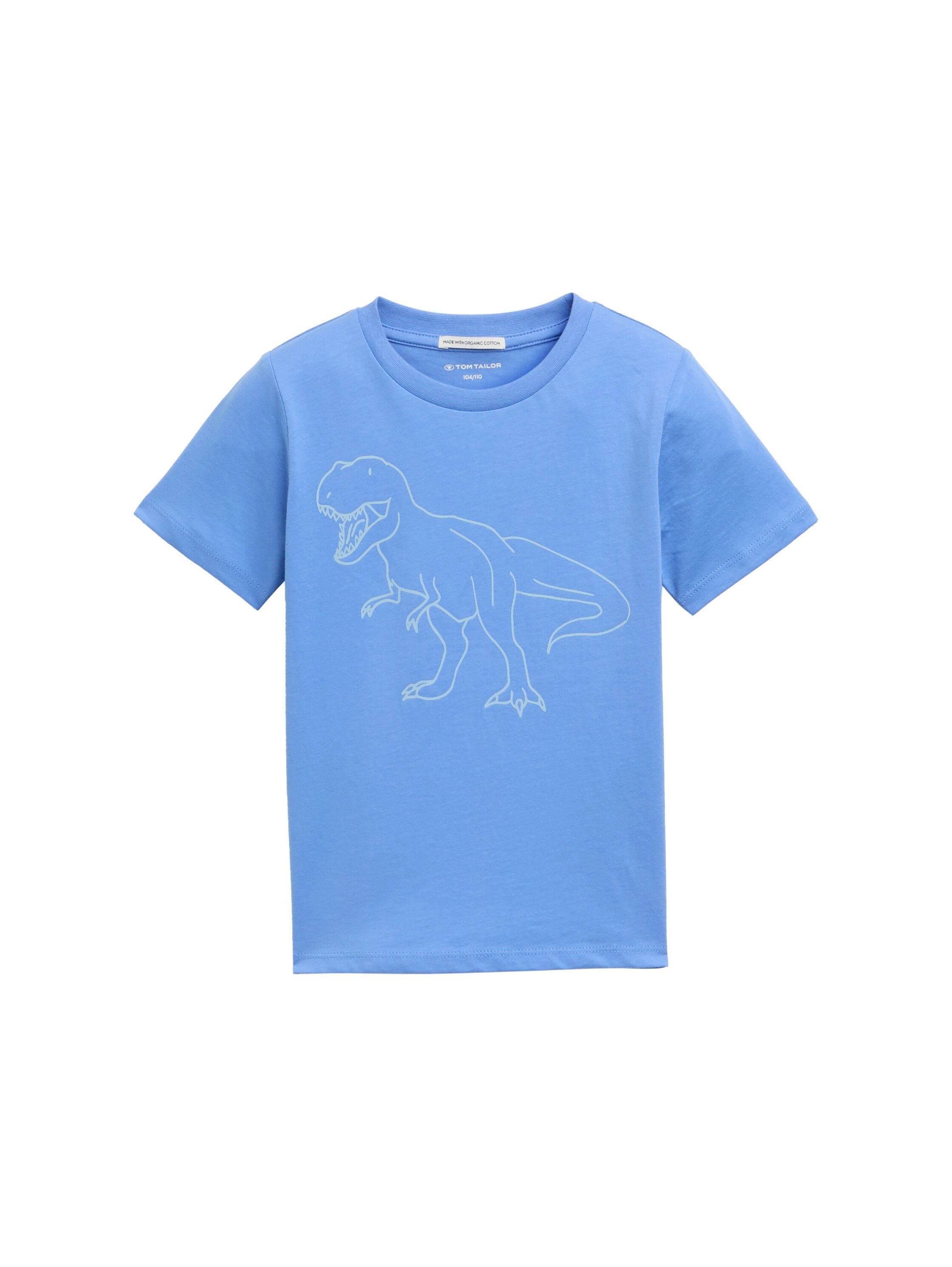 Tom Tailor T-shirt met in het donker oplichtende print jongens t-shirts maat 104/110 blauw
