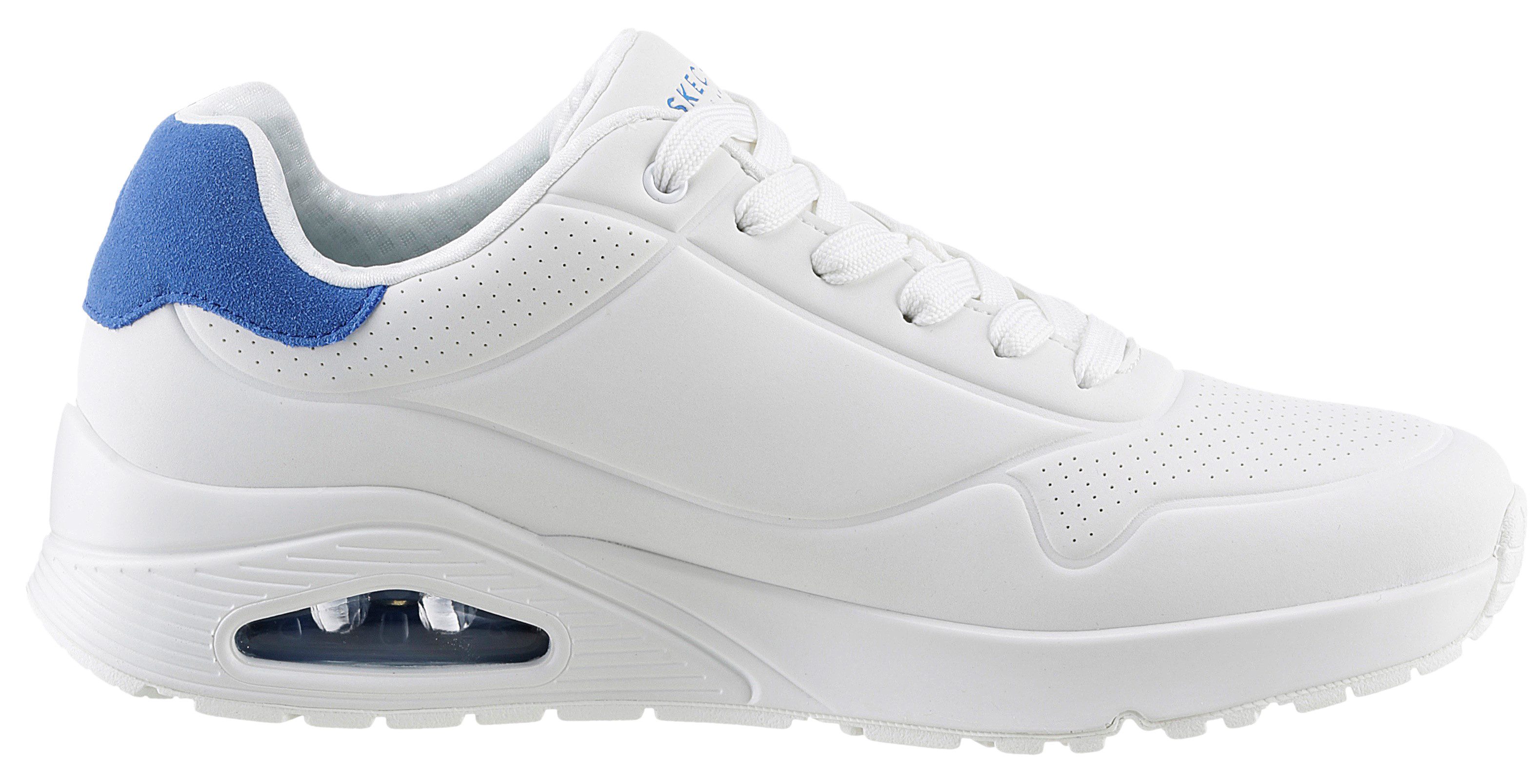 Skechers Sneakers UNO-SUITED ON AIR vrijetijdsschoen, lage schoen, veterschoen met modieuze sleehak