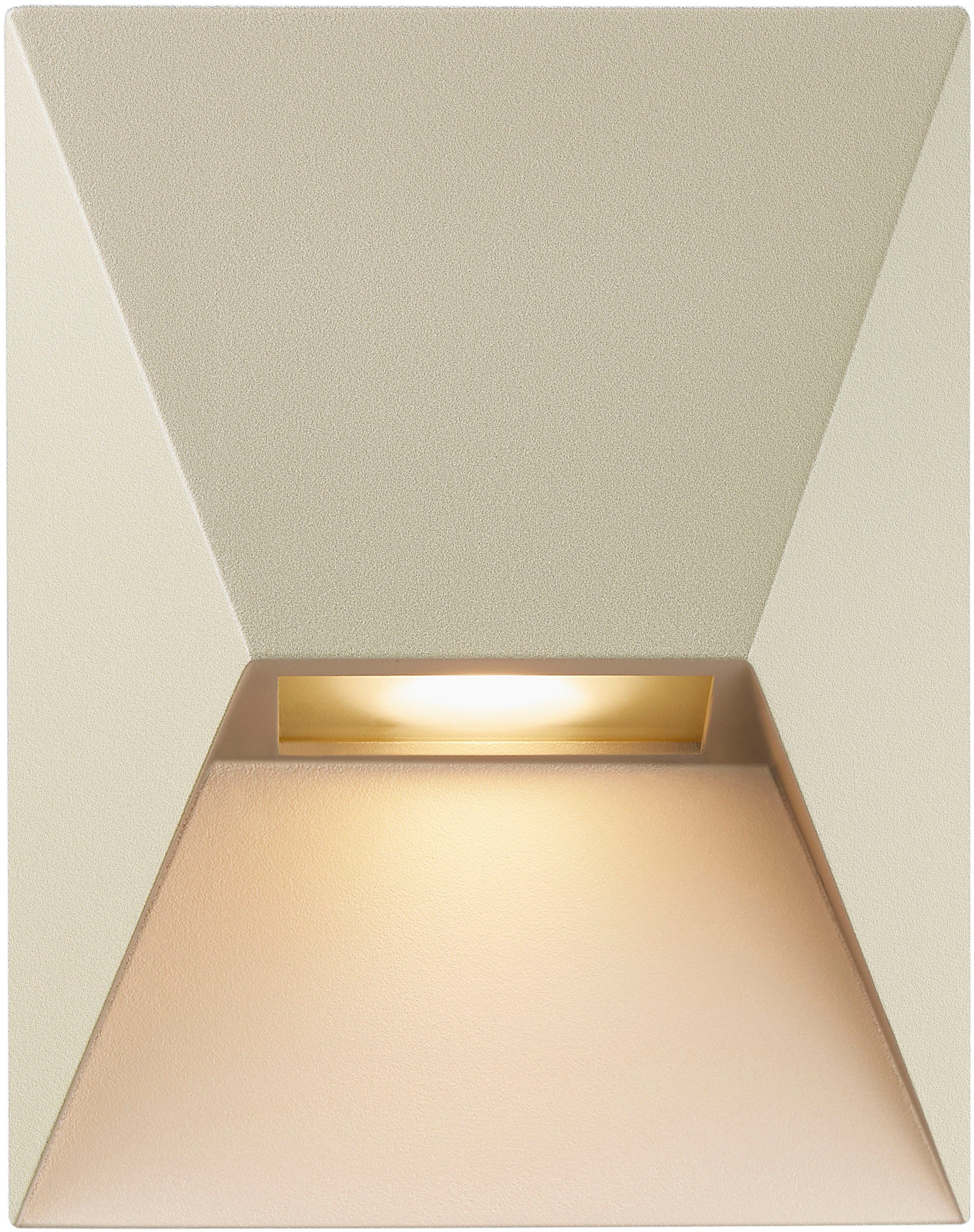 Nordlux Wandlamp voor buiten Pontio Architectonisch ontwerp, parallelschakeling mogelijk, elegante compacte afm (1 stuk)