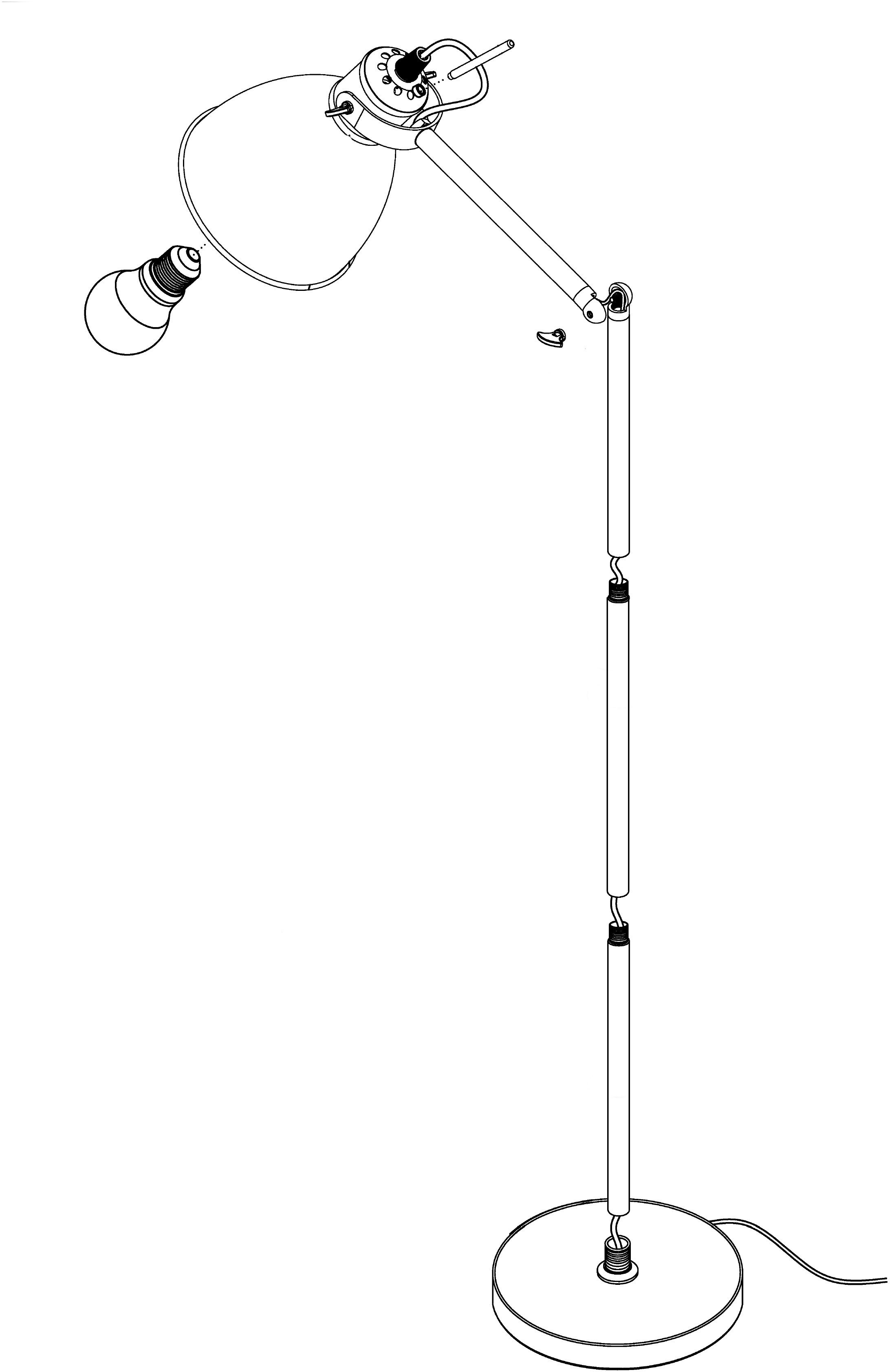 EGLO Staande lamp PRIDDY vloerlamp, staande lamp, staal, zwart, E27, industrieel