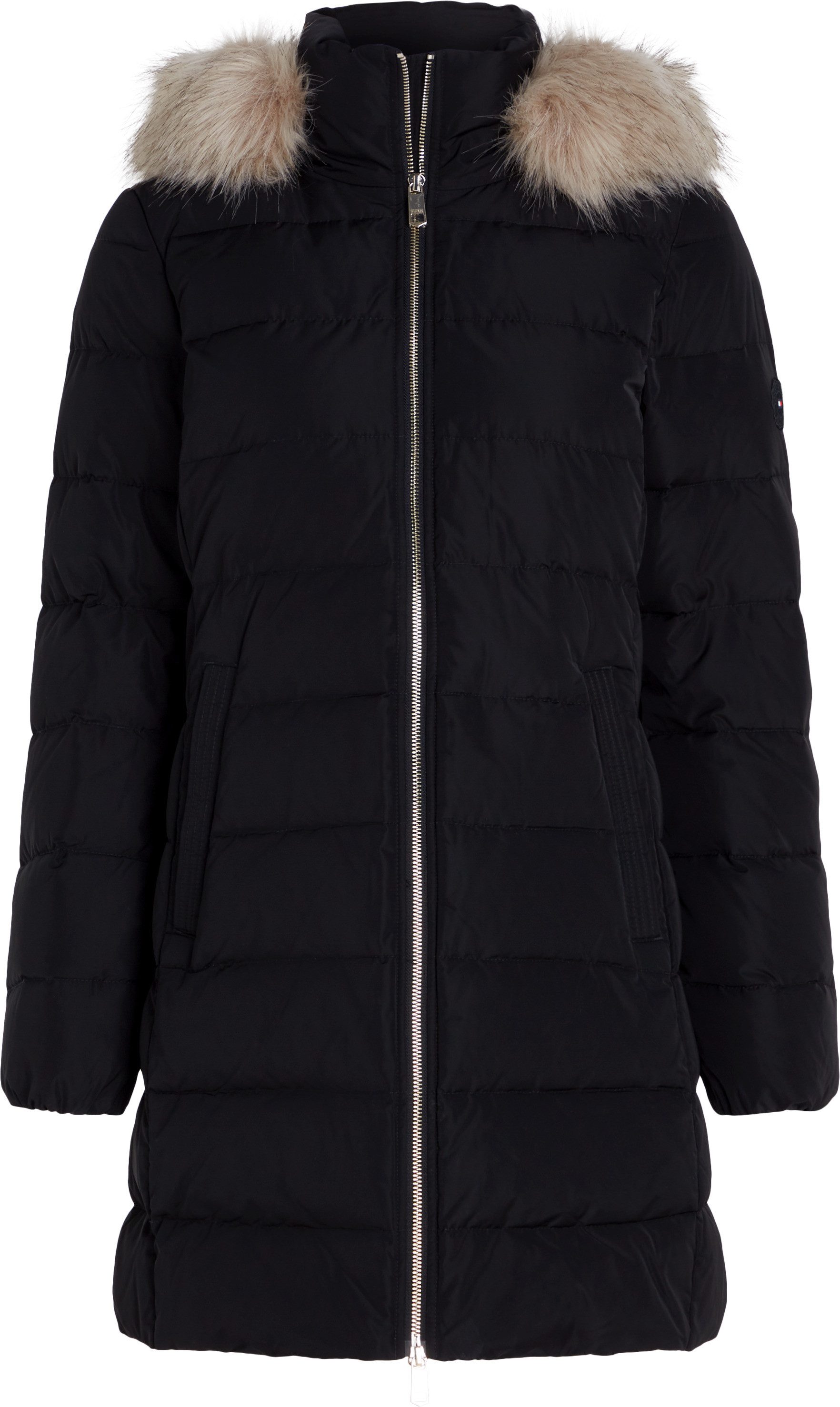 Tommy Hilfiger Gewatteerde jas HERITAGE DOWN TYRA COAT WITH FUR
