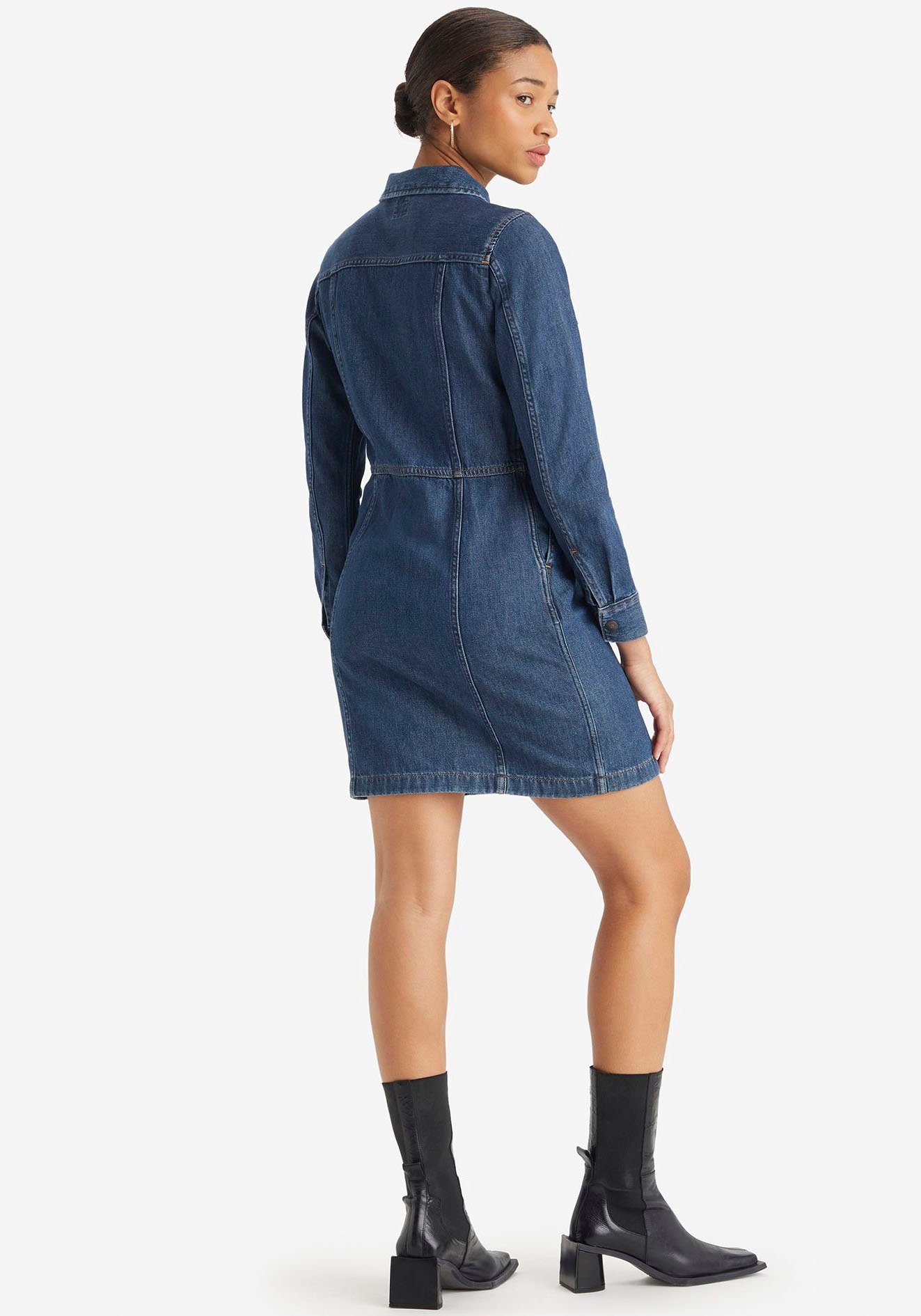 Levi's Jeans jurk FLYNN WESTERN CORE DRES (Nieuwe collectie)