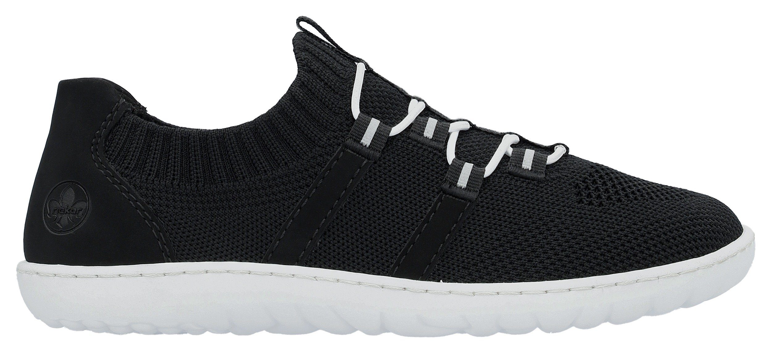 Rieker Slip-on sneakers Barefootschoenen , slipper, vrijetijdsschoen, lage schoen met elastische brei-schaft