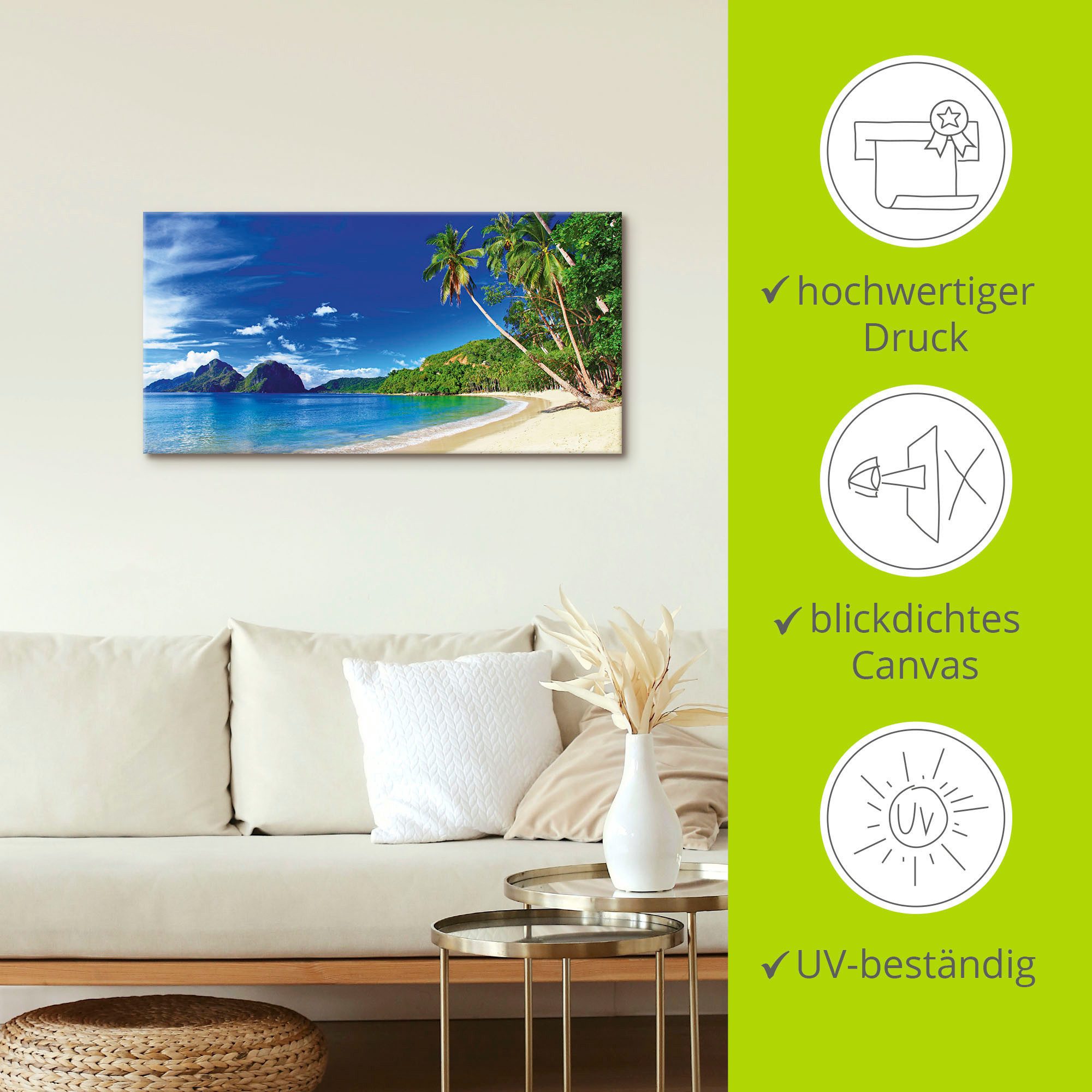 Artland Artprint Paradijs als artprint op linnen, poster, muursticker in verschillende maten