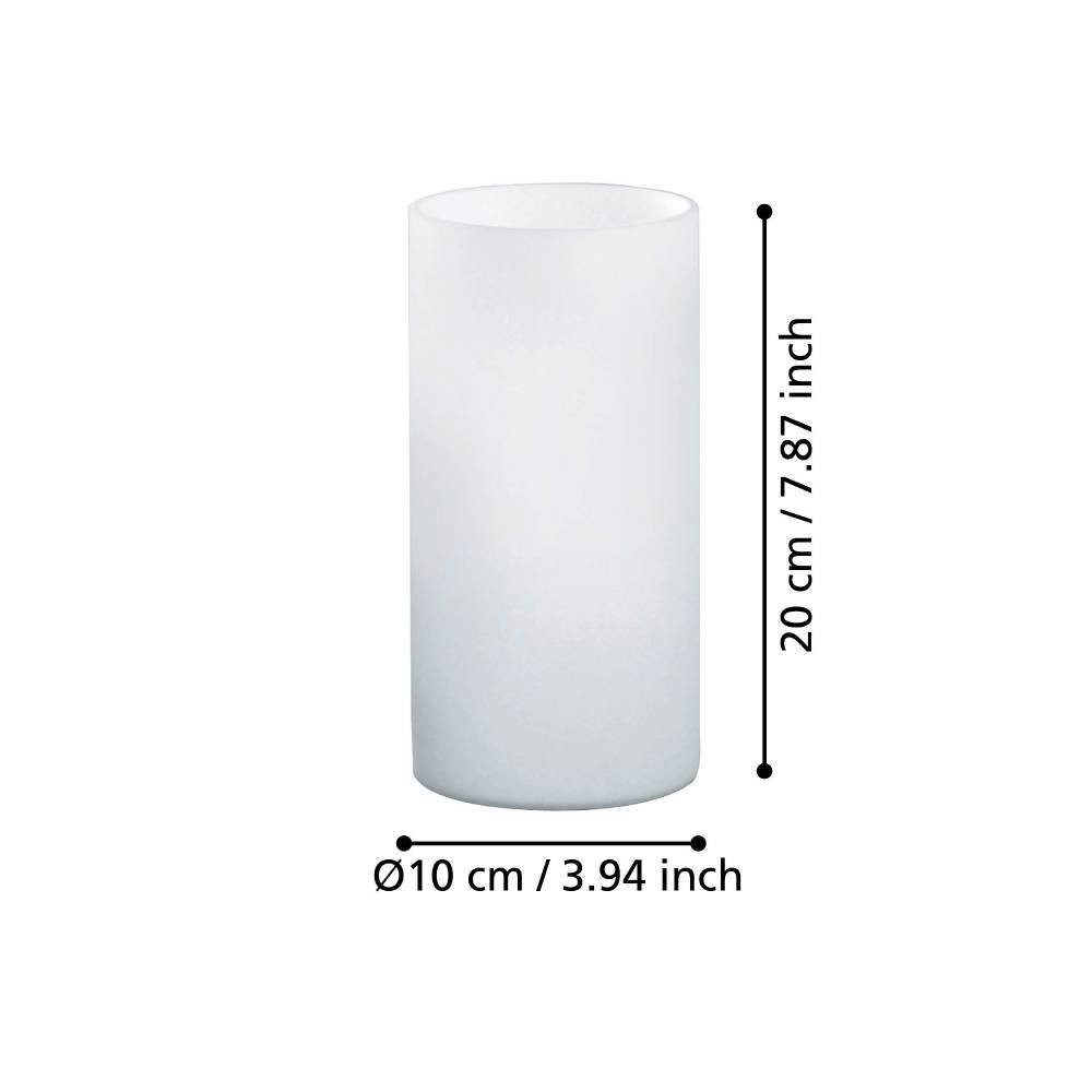 EGLO Tafellamp GEO tafellamp, opaal-matte glas, schakelaar aan de kabel, minimalistisch