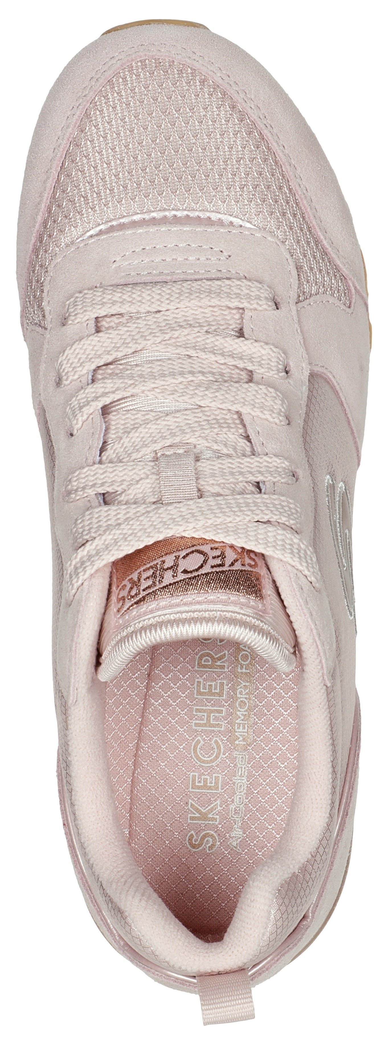 Skechers Sneakers OG 85 - GOLDN GURL Veterschoen, originele retro-jogginschoen met Air-Cooled Memory Foam®