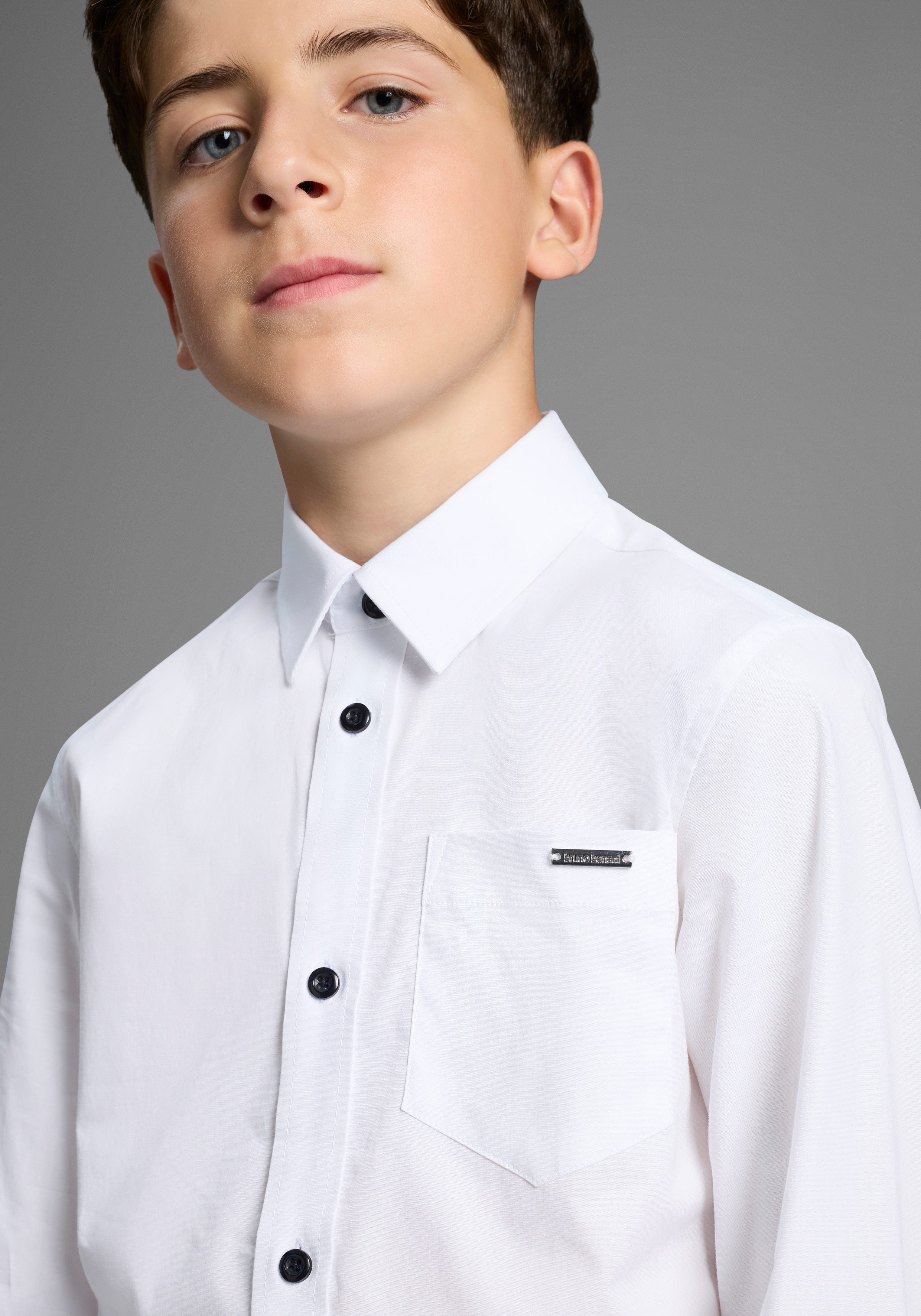 Bruno Banani Overhemd met lange mouwen Overhemd voor jongens NIEUW! BRUNO BANANI voor TIENERS. Elegant overhemd