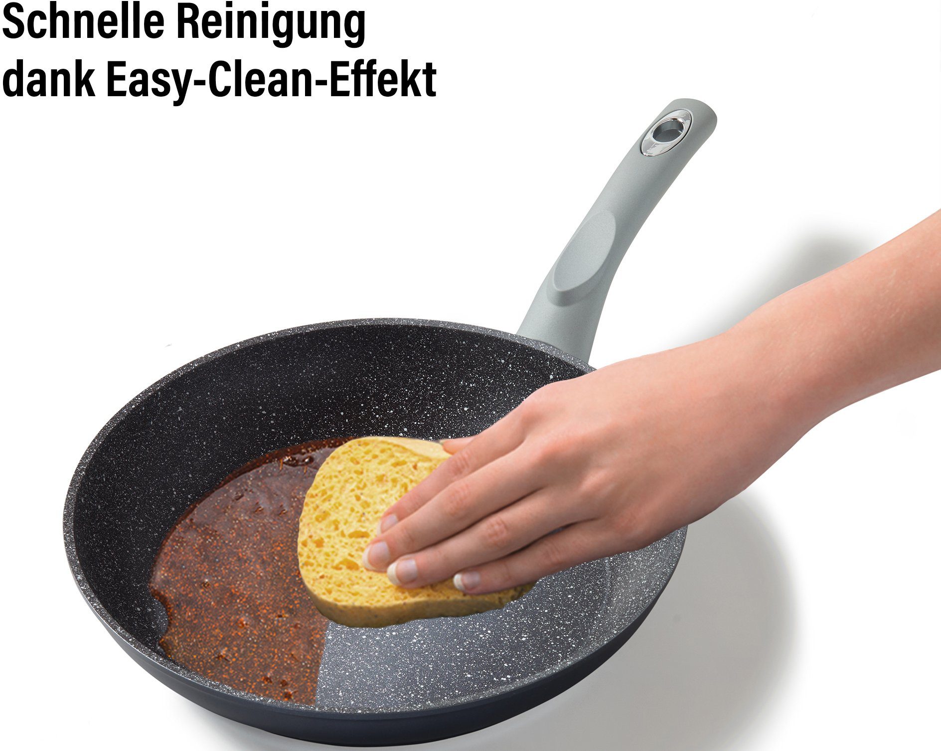 STONELINE Koekenpan Gourmundo Made in Germany, STONELINE®-antiaanbaklaag, inductie, inductie (1-delig)