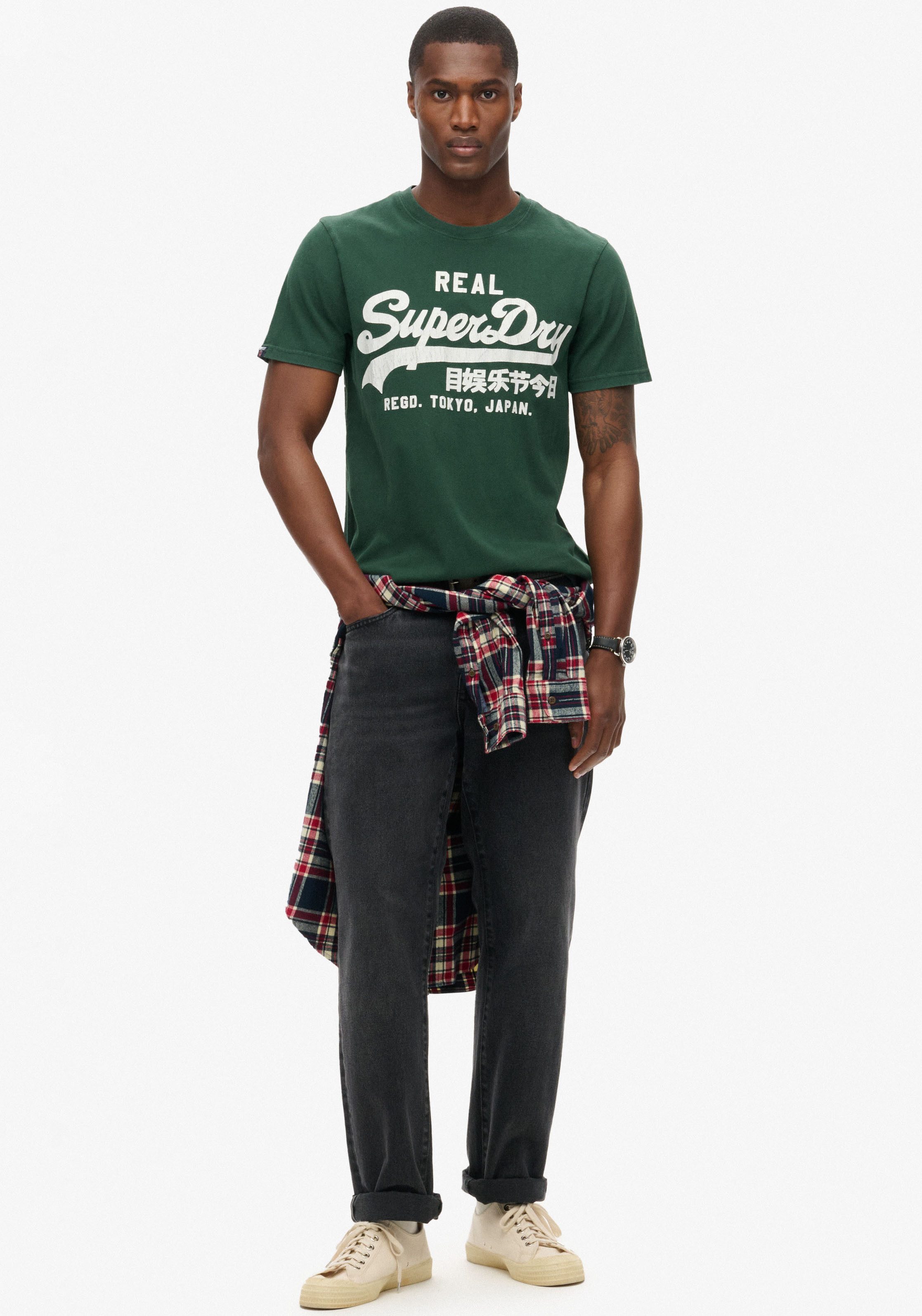 Superdry Shirt met ronde hals CLASSIC VL GRAPHIC T SHIRT