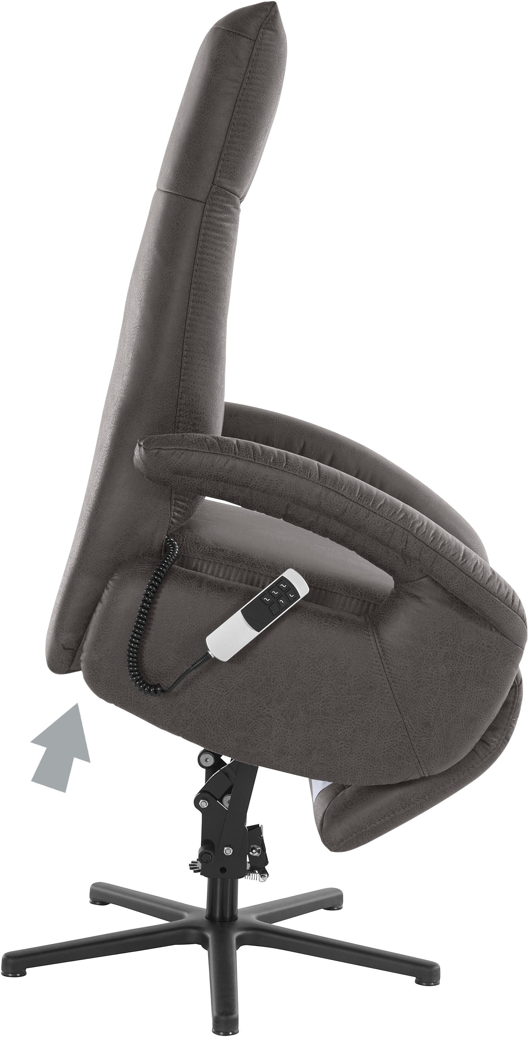 sit&more Relaxfauteuil Tycoon naar keuze handmatig, met twee motoren of met accu of met 2 motoren
