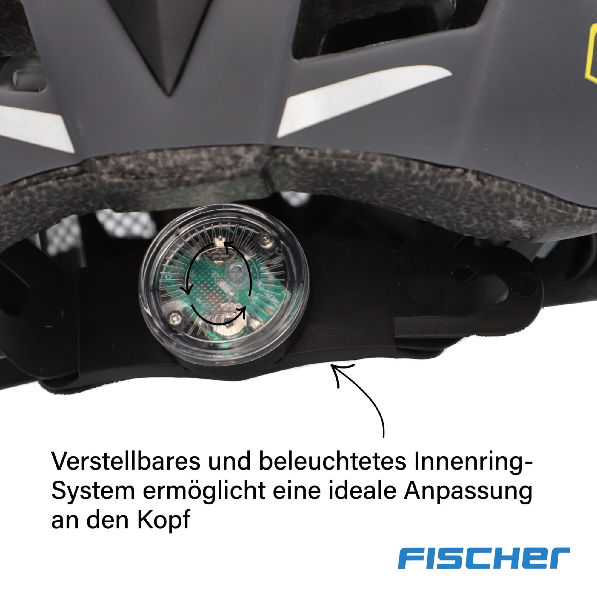 Fischer Fietshelm Urban Levin S/M Verstelbaar binnenring-systeem, met geïllumineerd binnenring-systeem