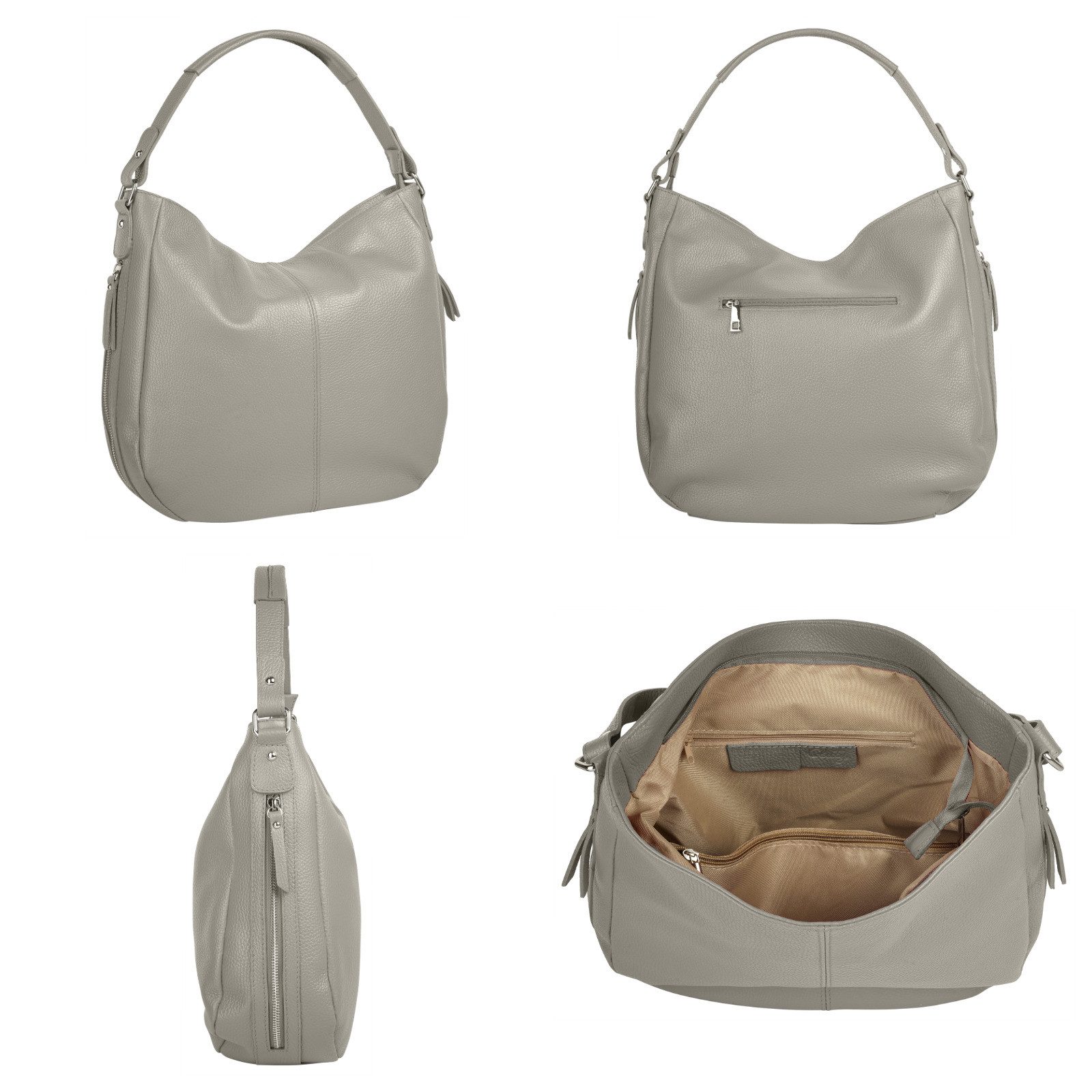 Cluty Shopper echt leer, made in italy