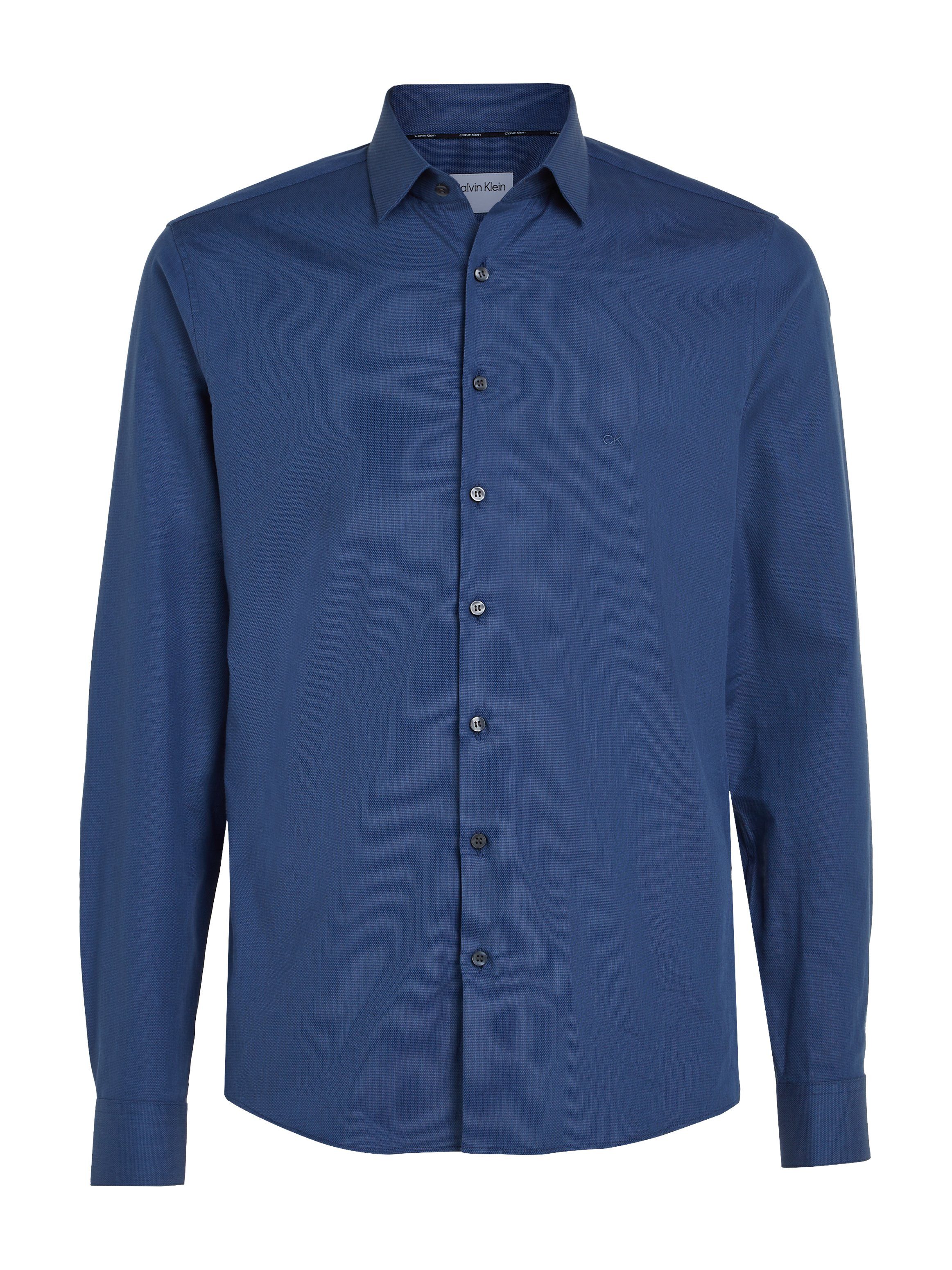 Calvin Klein Overhemd met lange mouwen TONAL STRUCTURE SLIM SHIRT