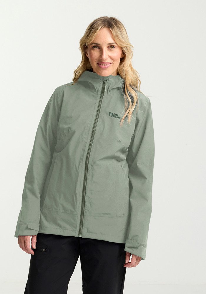 Jack Wolfskin Functioneel 3-in-1-jack MOONRISE 3IN1 JKT W met waterafstotende ritsen