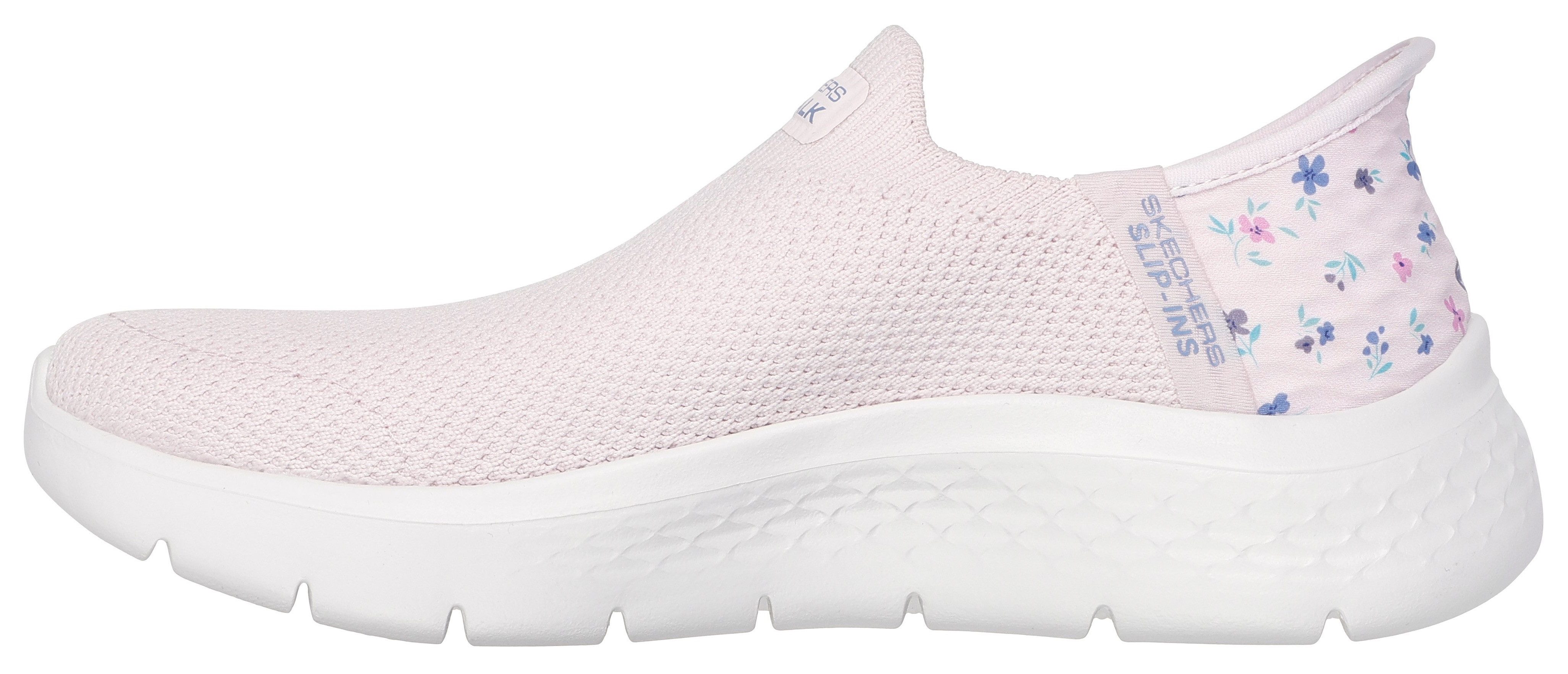 Skechers Slip-on sneakers GO WALK FLEX-SUNSET ROSE , vrijetijdsschoen, vegan met skechers handsfree slip-ins functie